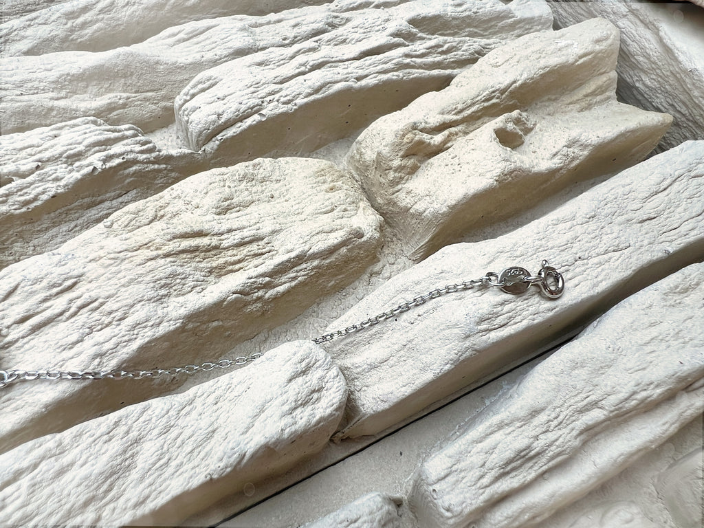 "Mond" Armband - 925 Sterling Silber - weiße Zirkonia - UNIKAT