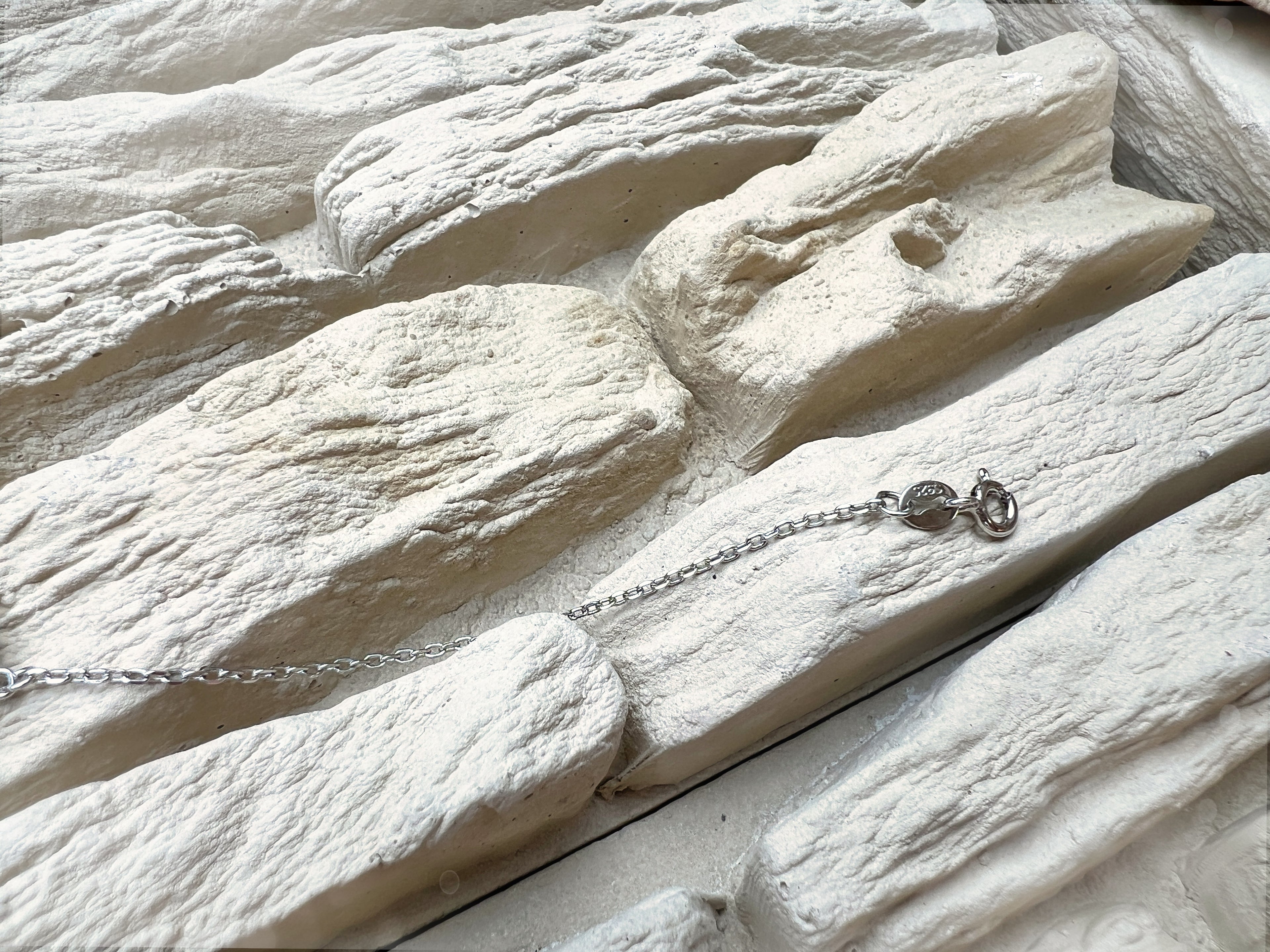 "Mond" Armband - 925 Sterling Silber - weiße Zirkonia - UNIKAT