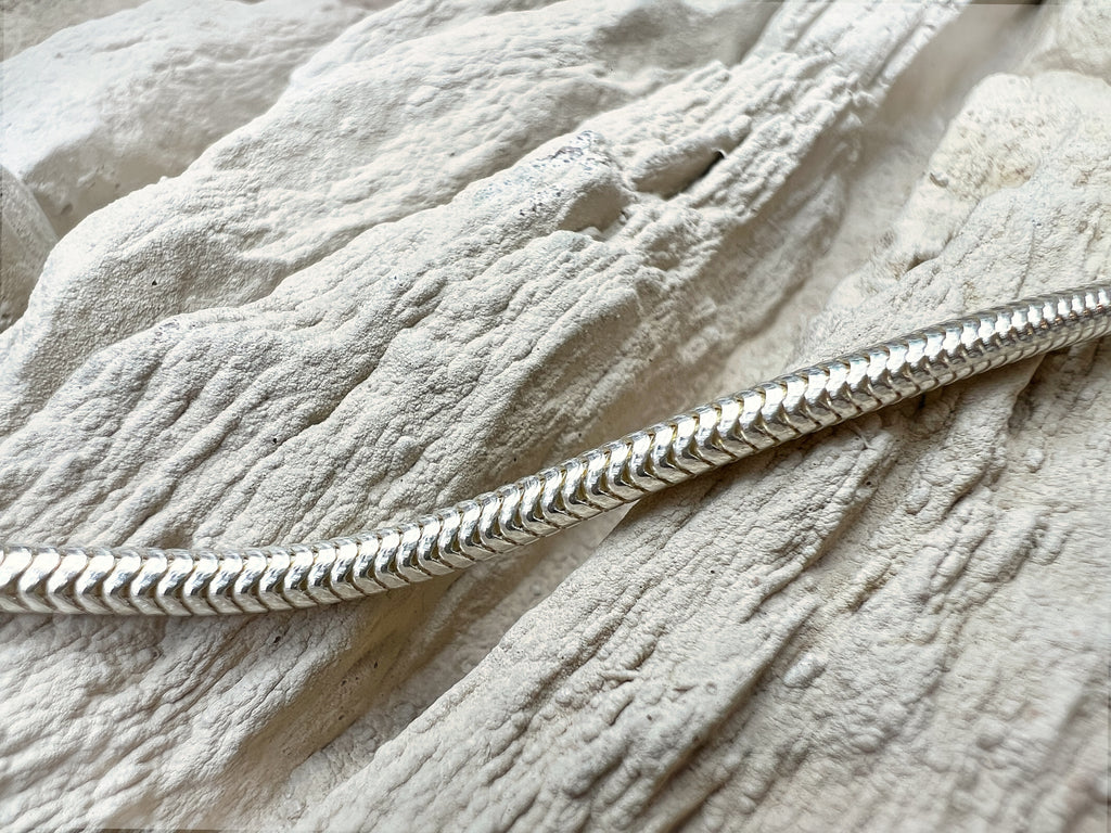 "Schlangenkette" Armband für Perlen & Charms - 925 Sterling Silber - ab 19 cm