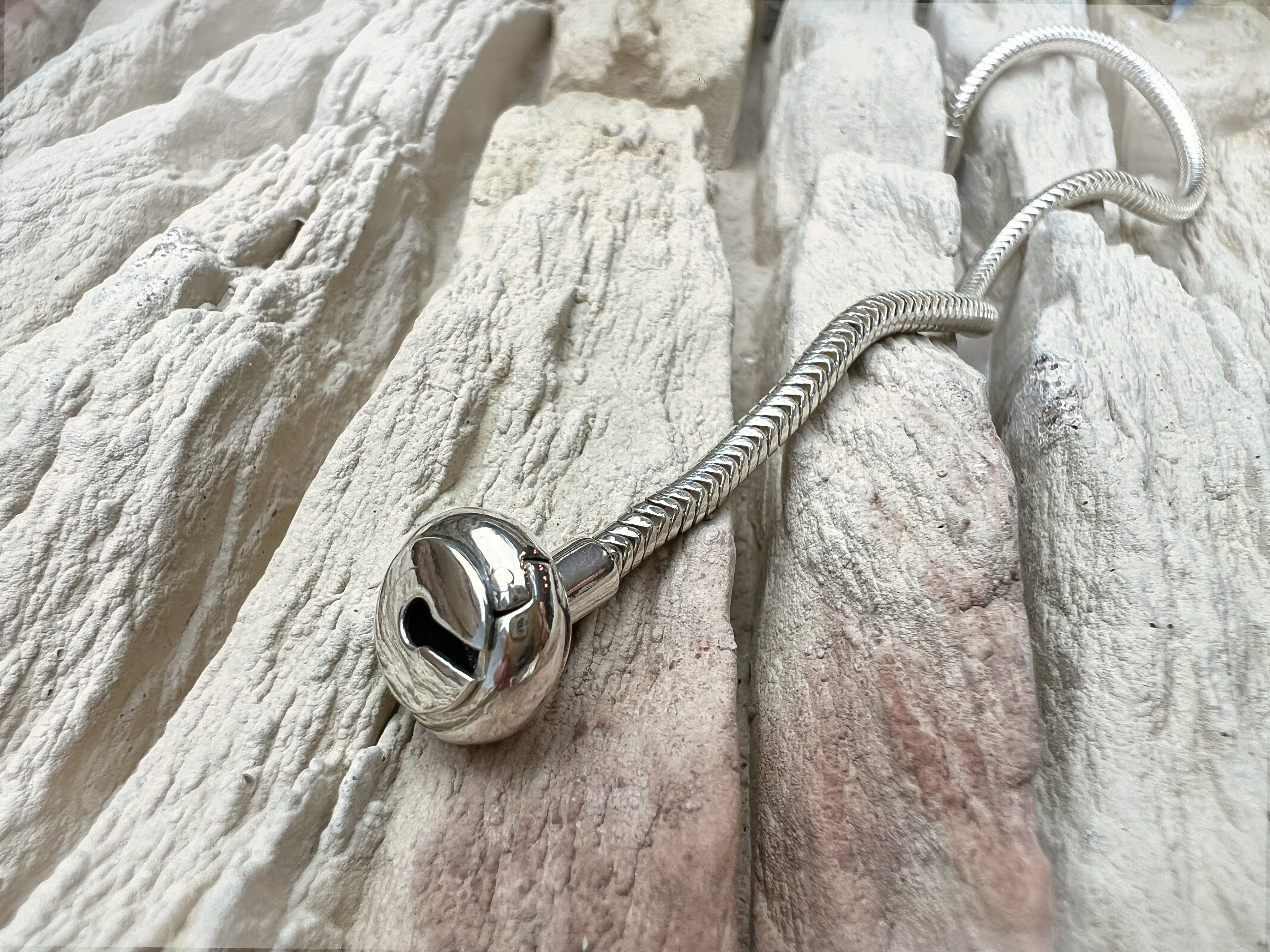 "Schlangenkette" Armband für Perlen & Charms - 925 Sterling Silber - ab 19 cm