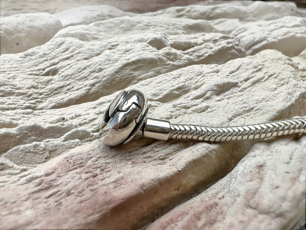 "Schlangenkette" Armband für Perlen & Charms - 925 Sterling Silber - ab 19 cm