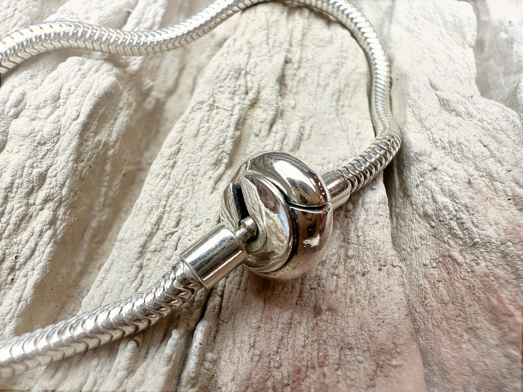 "Schlangenkette" Armband für Perlen & Charms - 925 Sterling Silber - ab 19 cm