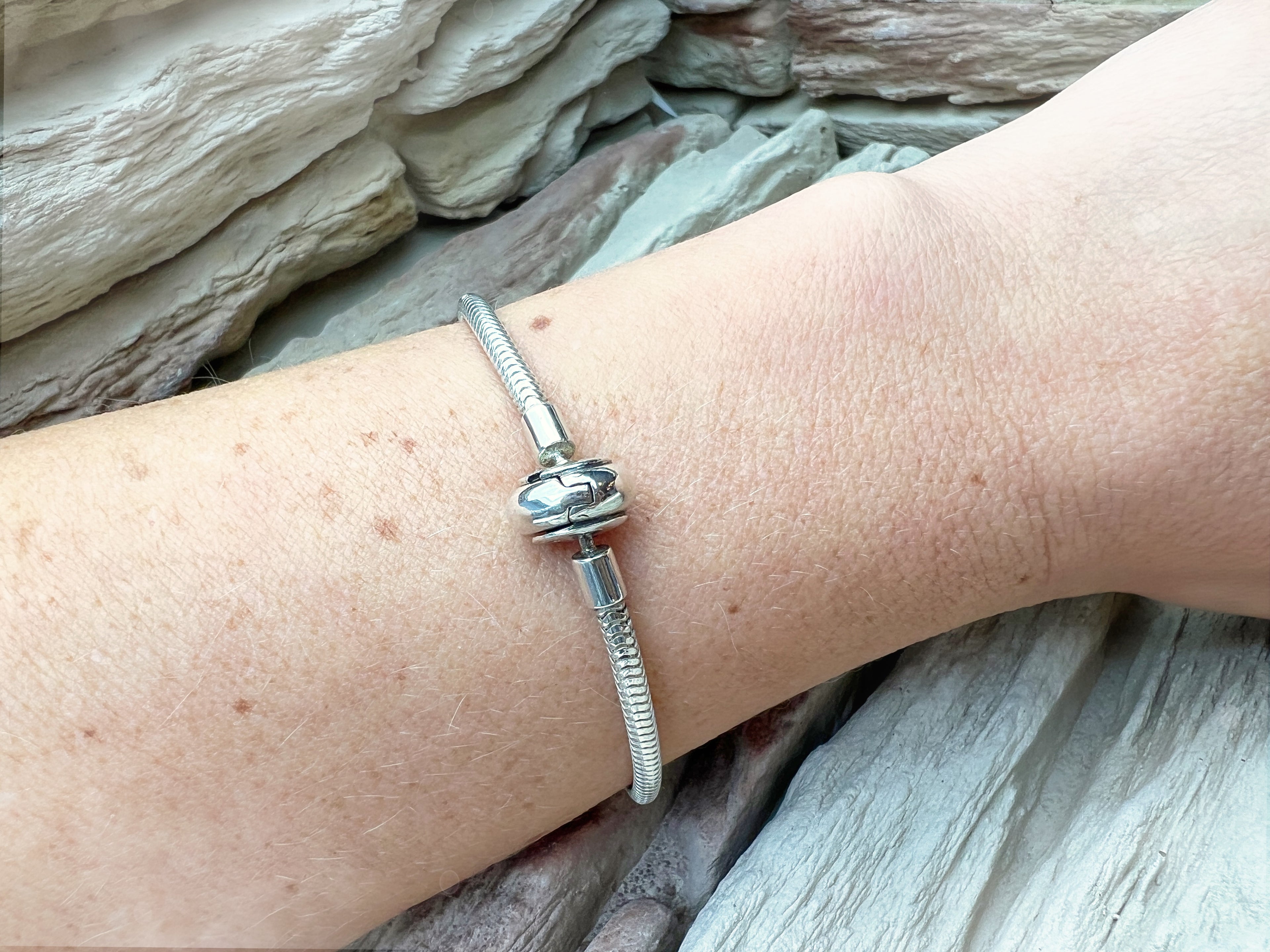 "Schlangenkette" Armband für Perlen & Charms - 925 Sterling Silber - ab 19 cm