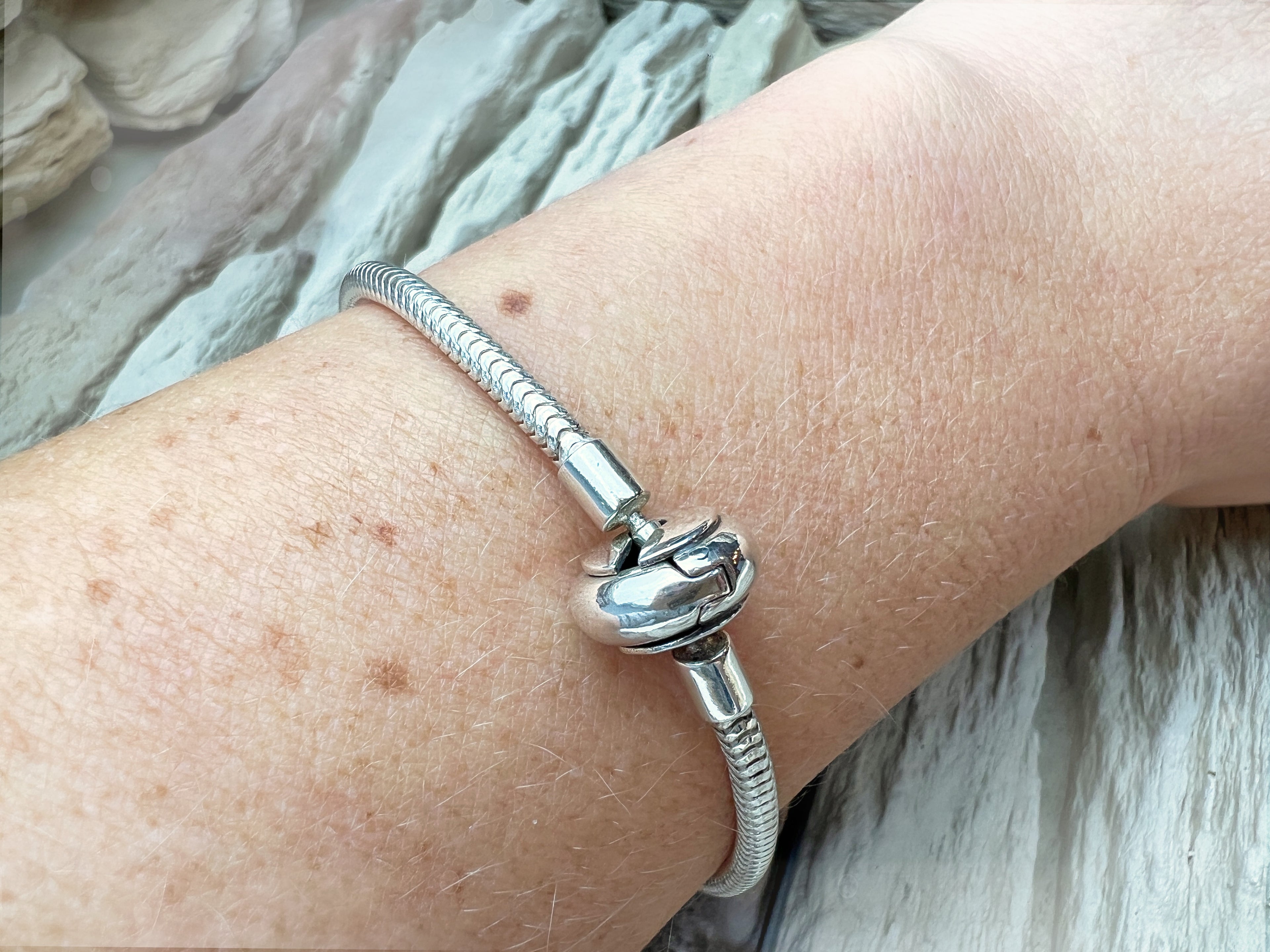 "Schlangenkette" Armband für Perlen & Charms - 925 Sterling Silber - ab 19 cm