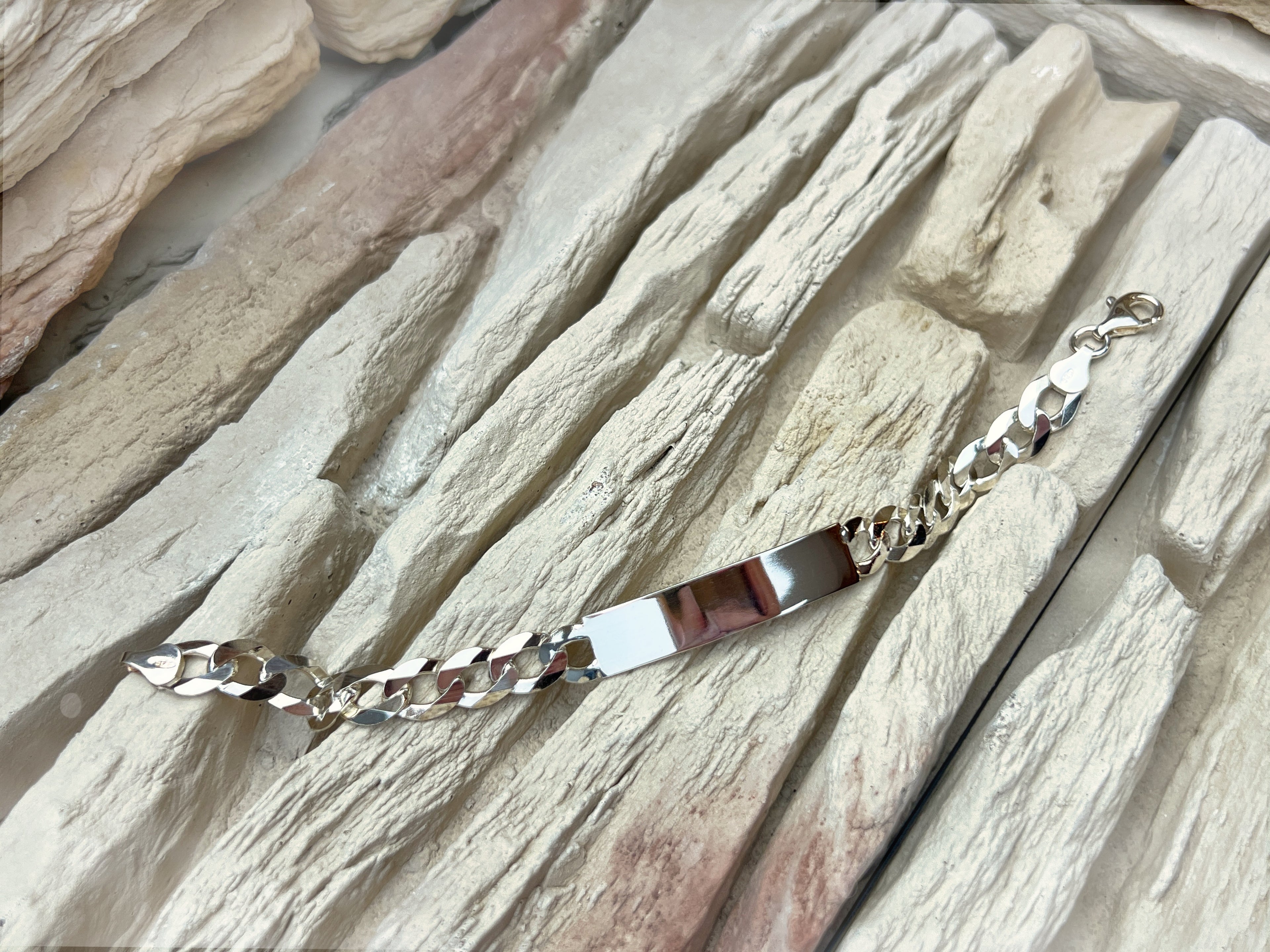 ID-Armband / Namensarmband - 925 Sterling Silber - ca. 19 cm - unisex