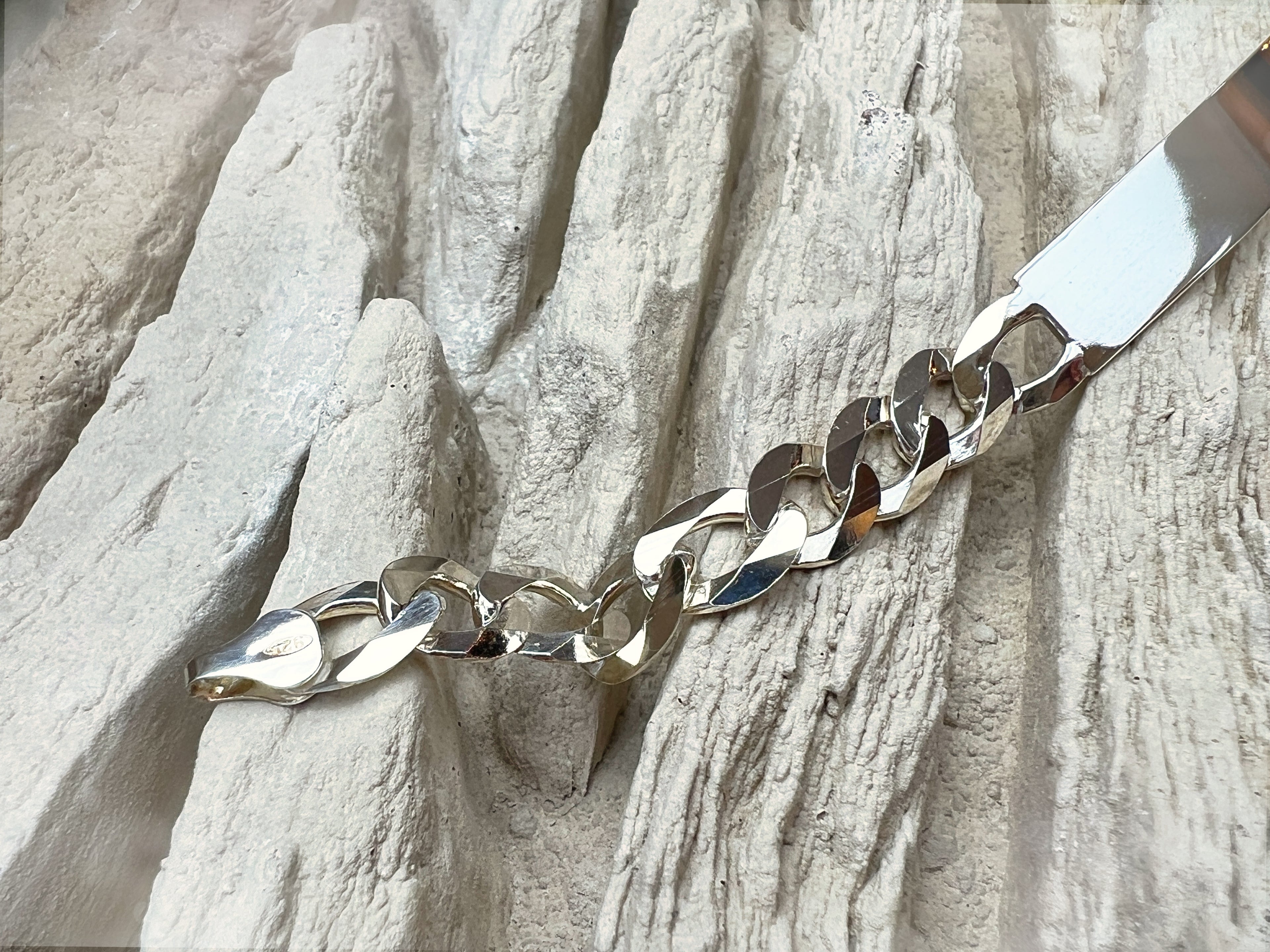 ID-Armband / Namensarmband - 925 Sterling Silber - ca. 19 cm - unisex