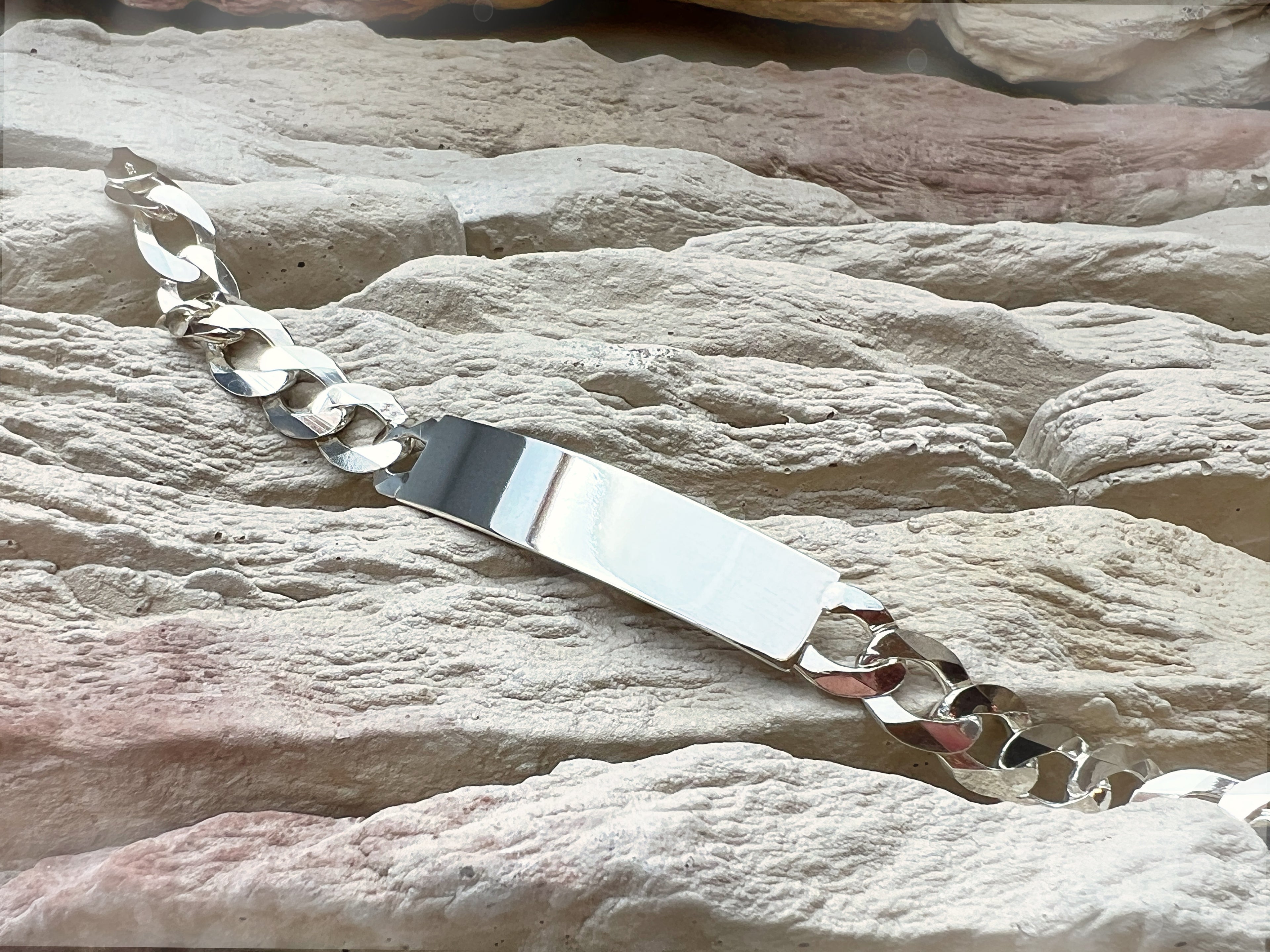 ID-Armband / Namensarmband - 925 Sterling Silber - ca. 19 cm - unisex