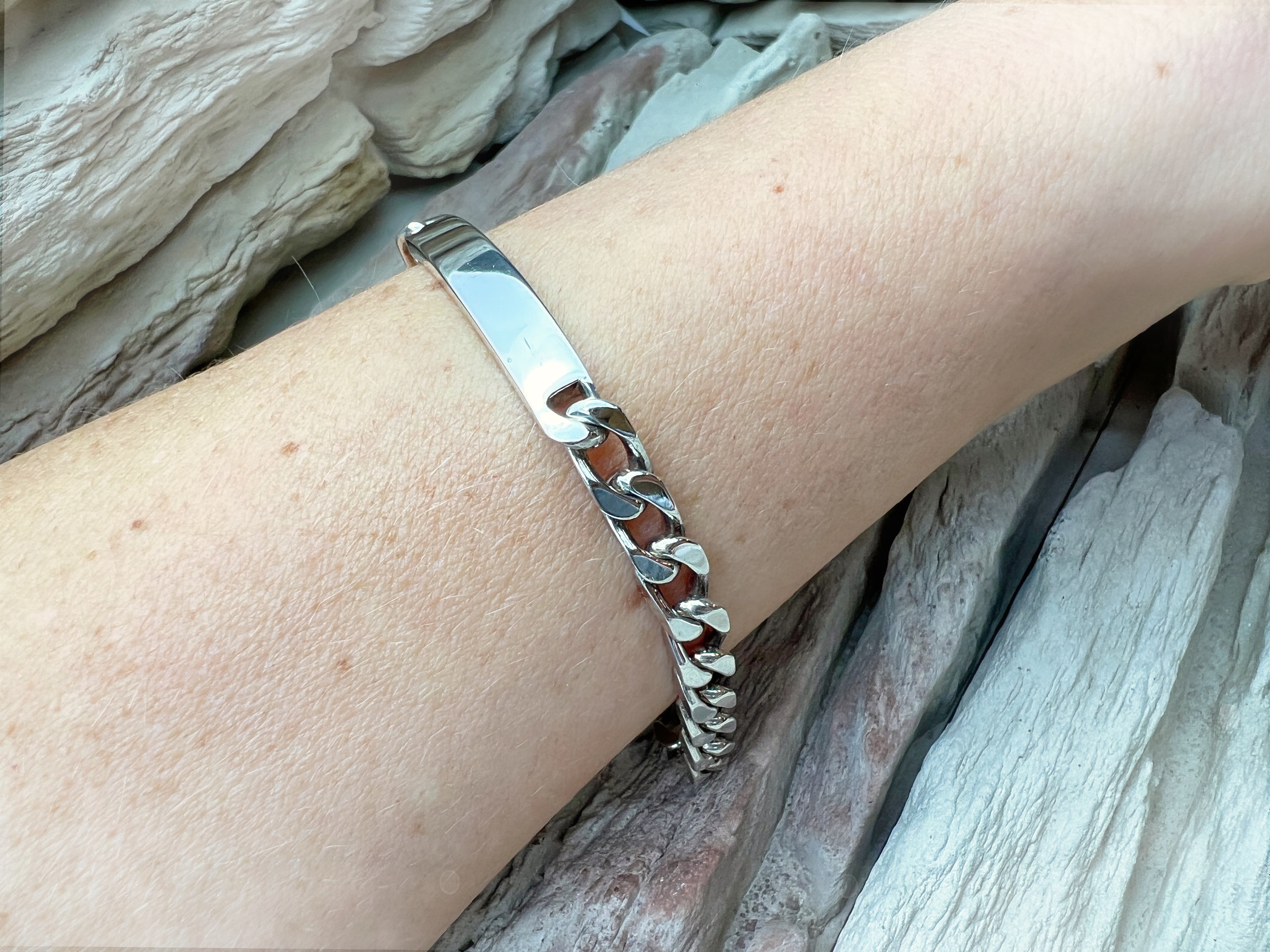 ID-Armband / Namensarmband - 925 Sterling Silber - ca. 20 cm - unisex