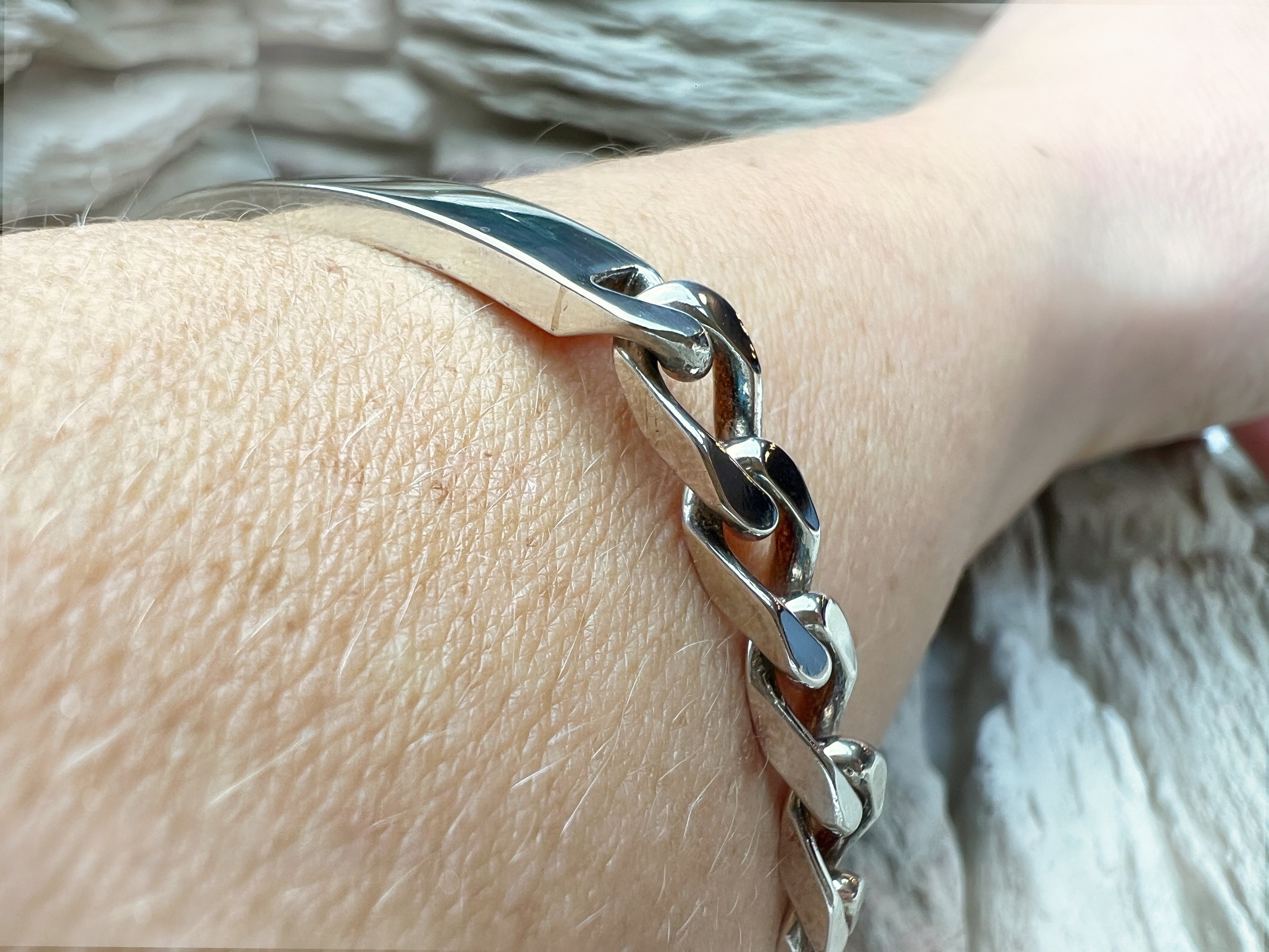 ID-Armband / Namensarmband - 925 Sterling Silber - ca. 20 cm - unisex