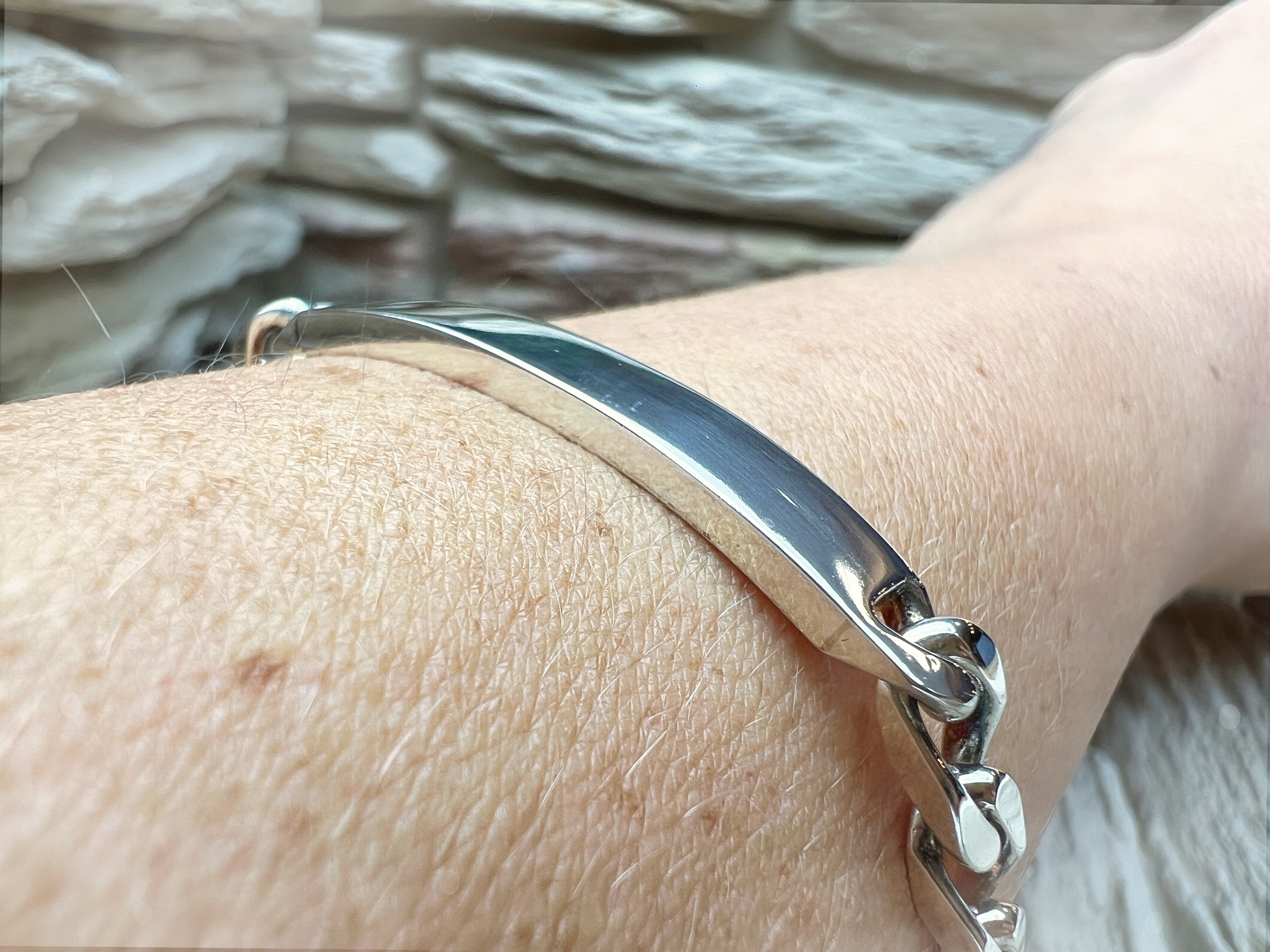 ID-Armband / Namensarmband - 925 Sterling Silber - ca. 20 cm - unisex