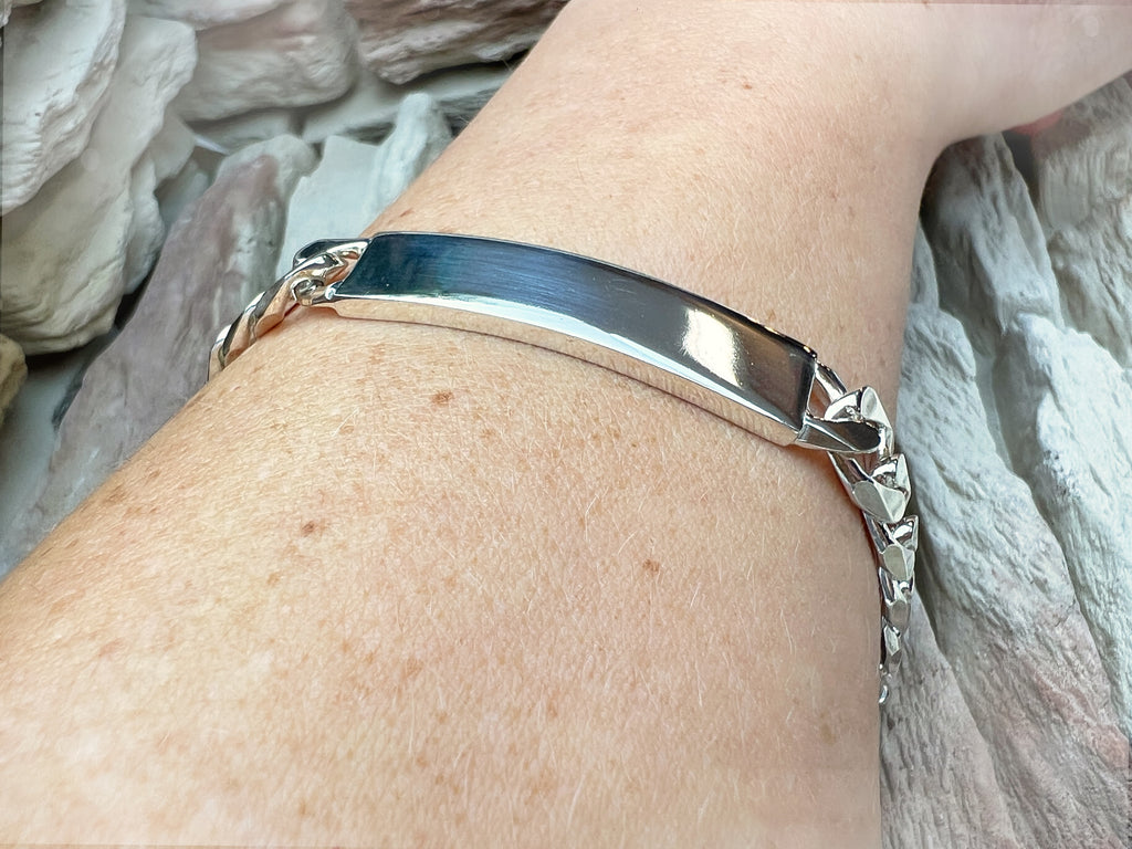 ID-Armband / Namensarmband - 925 Sterling Silber - ca. 21 cm - unisex