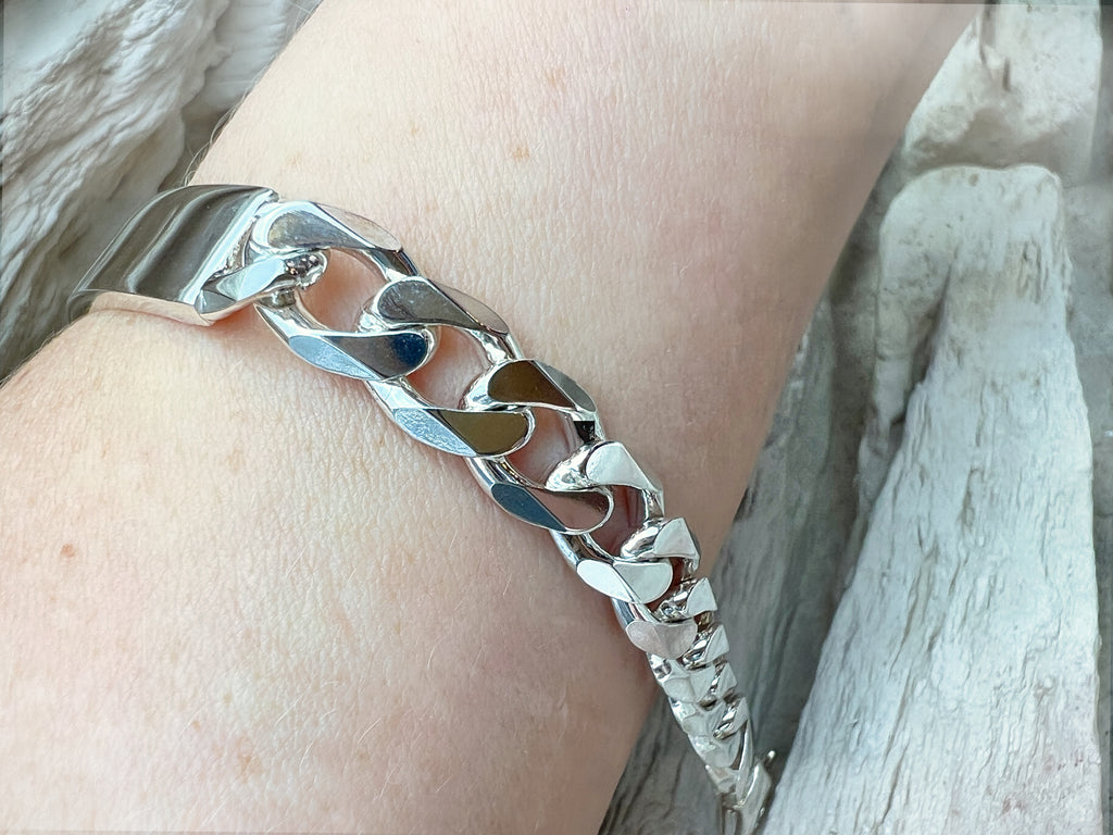 ID-Armband / Namensarmband - 925 Sterling Silber - ca. 21 cm - unisex