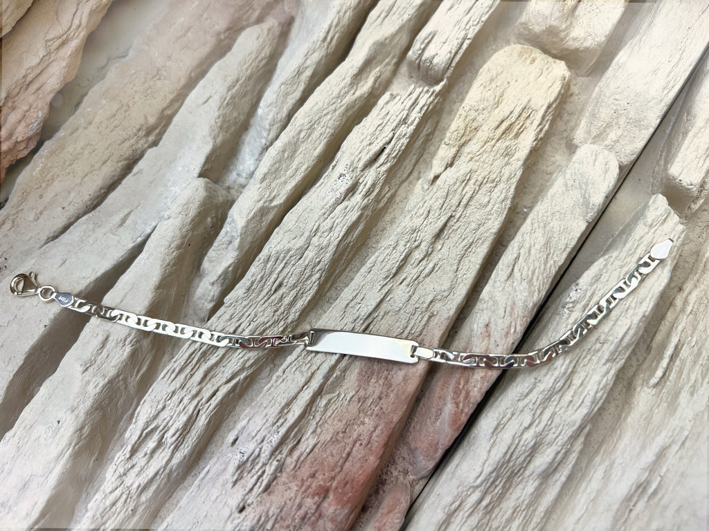 ID-Armband / Namensarmband - 925 Sterling Silber - ca. 19 cm - unisex