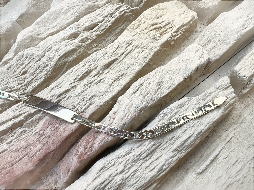 ID-Armband / Namensarmband - 925 Sterling Silber - ca. 19 cm - unisex