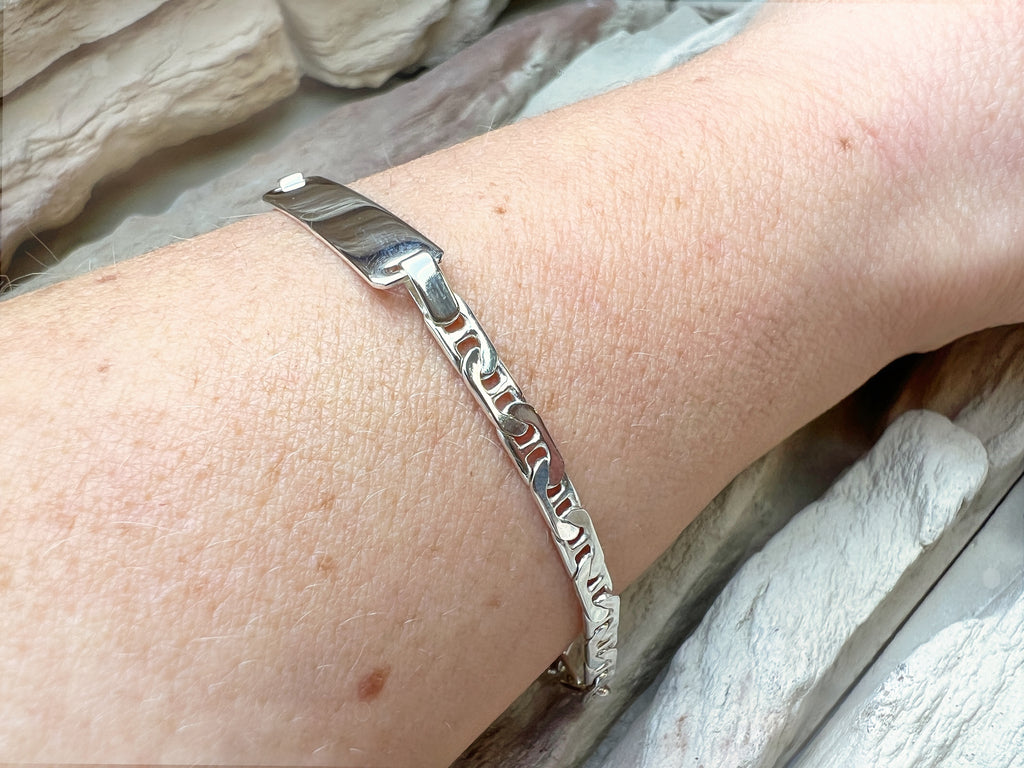 ID-Armband / Namensarmband - 925 Sterling Silber - ca. 19 cm - unisex