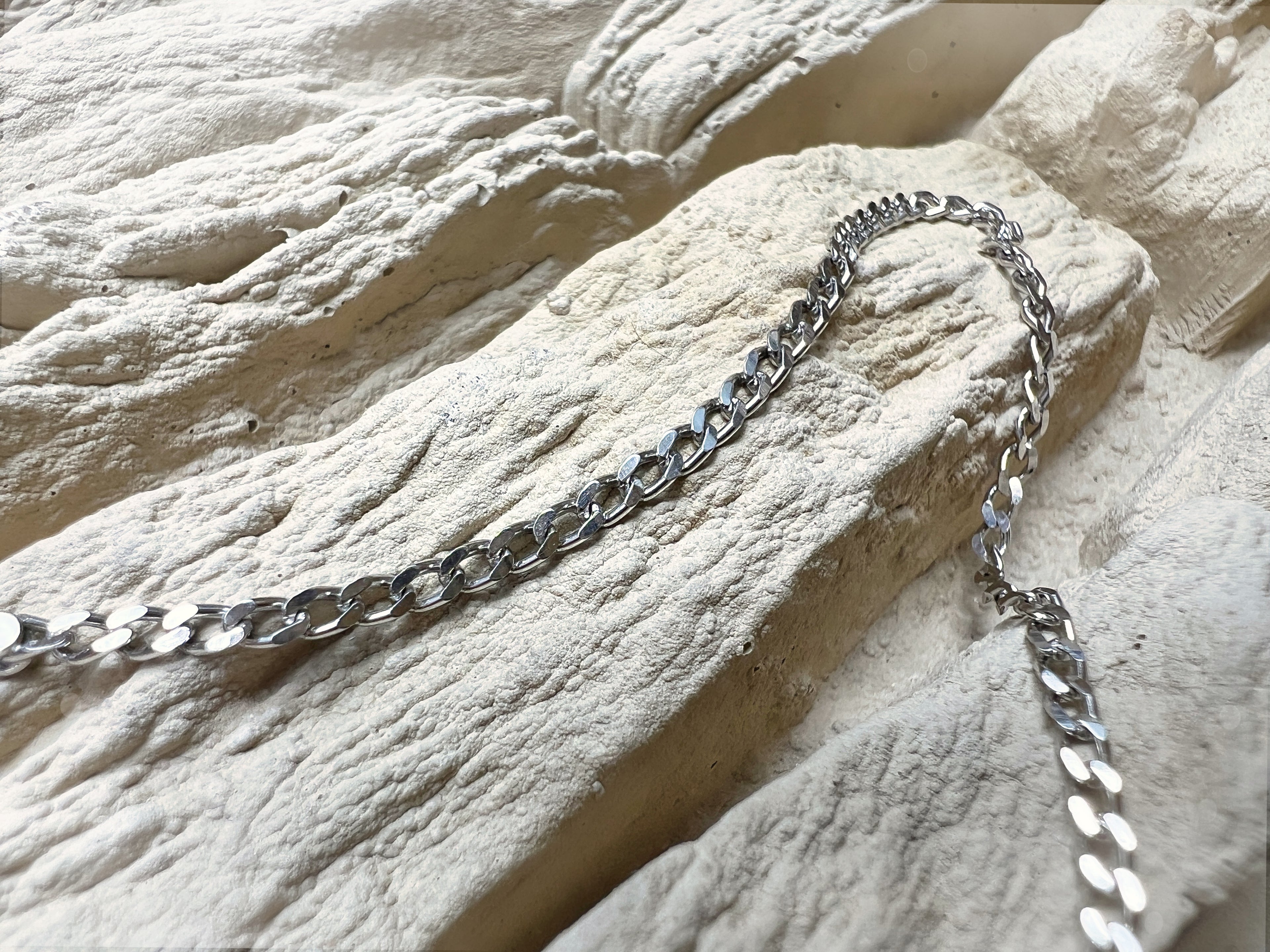 Massive Panzerkette aus 925er Sterling Silber / 32 - 50 cm | 1,7 mm