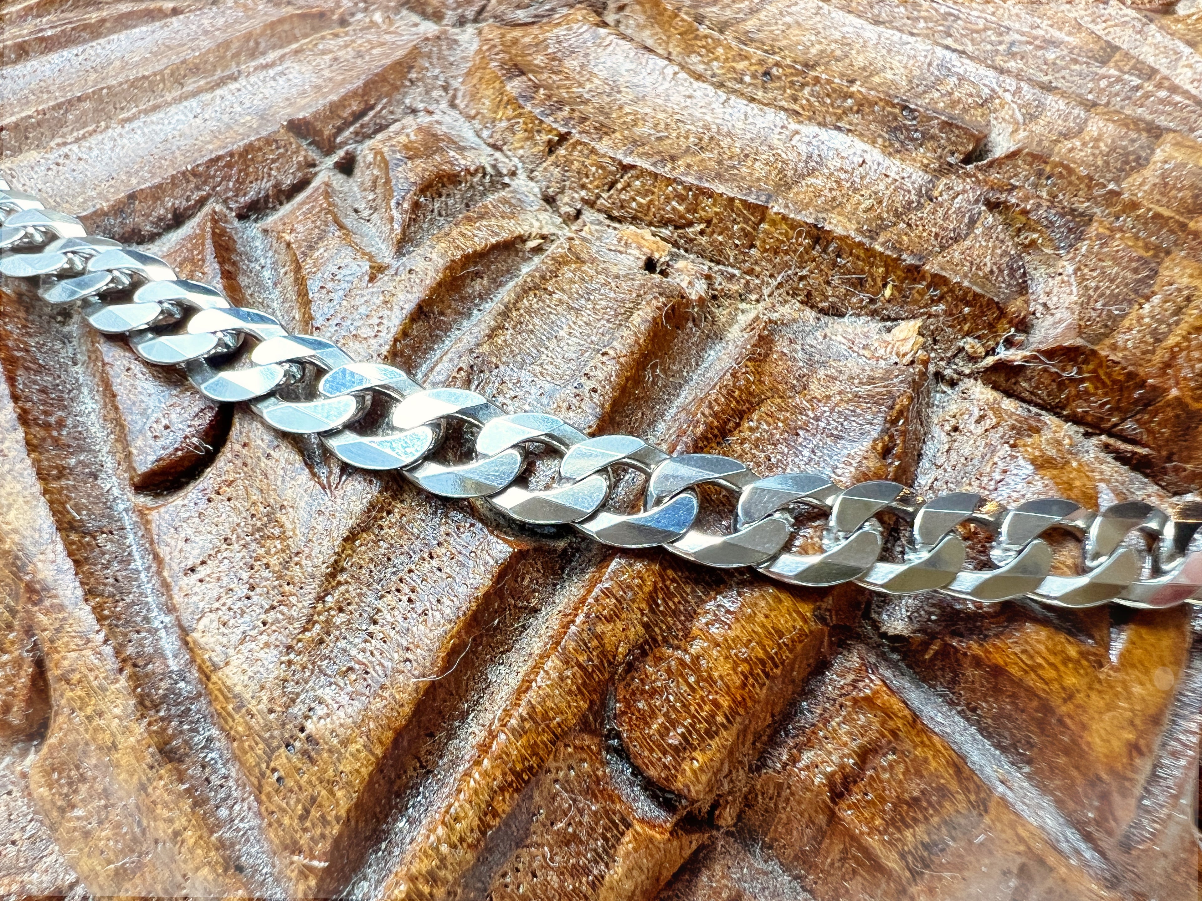 Massive Panzerkette aus 925er Sterling Silber – 45 cm | 5 mm