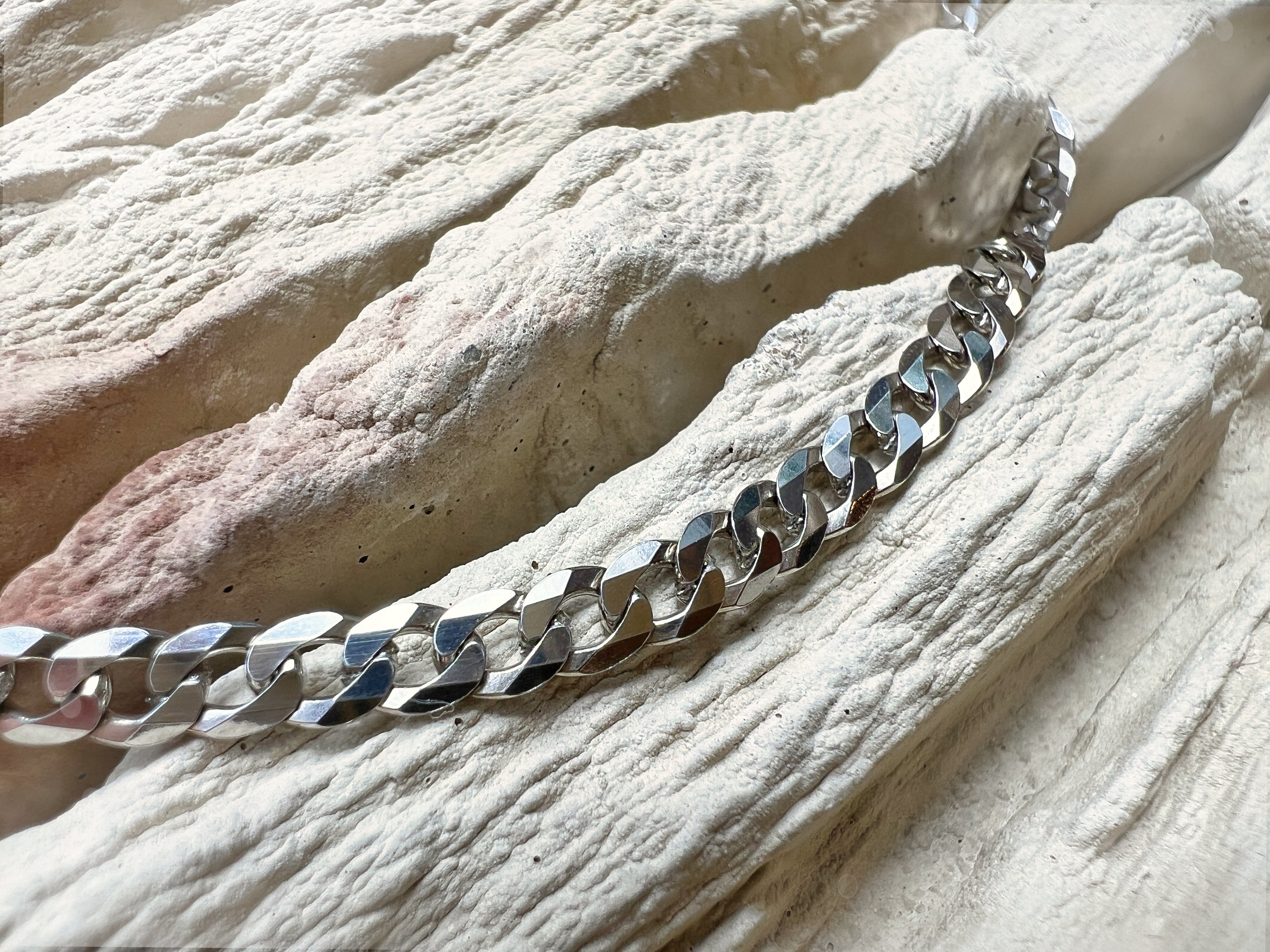 Massive Panzerkette aus 925er Sterling Silber – 45 cm | 5 mm