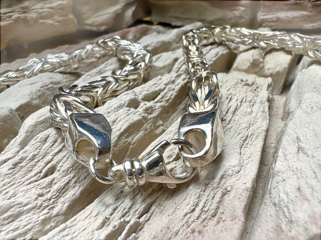 Massive Königskette aus 925er Sterling Silber – 45cm-70 cm | 3-8 mm