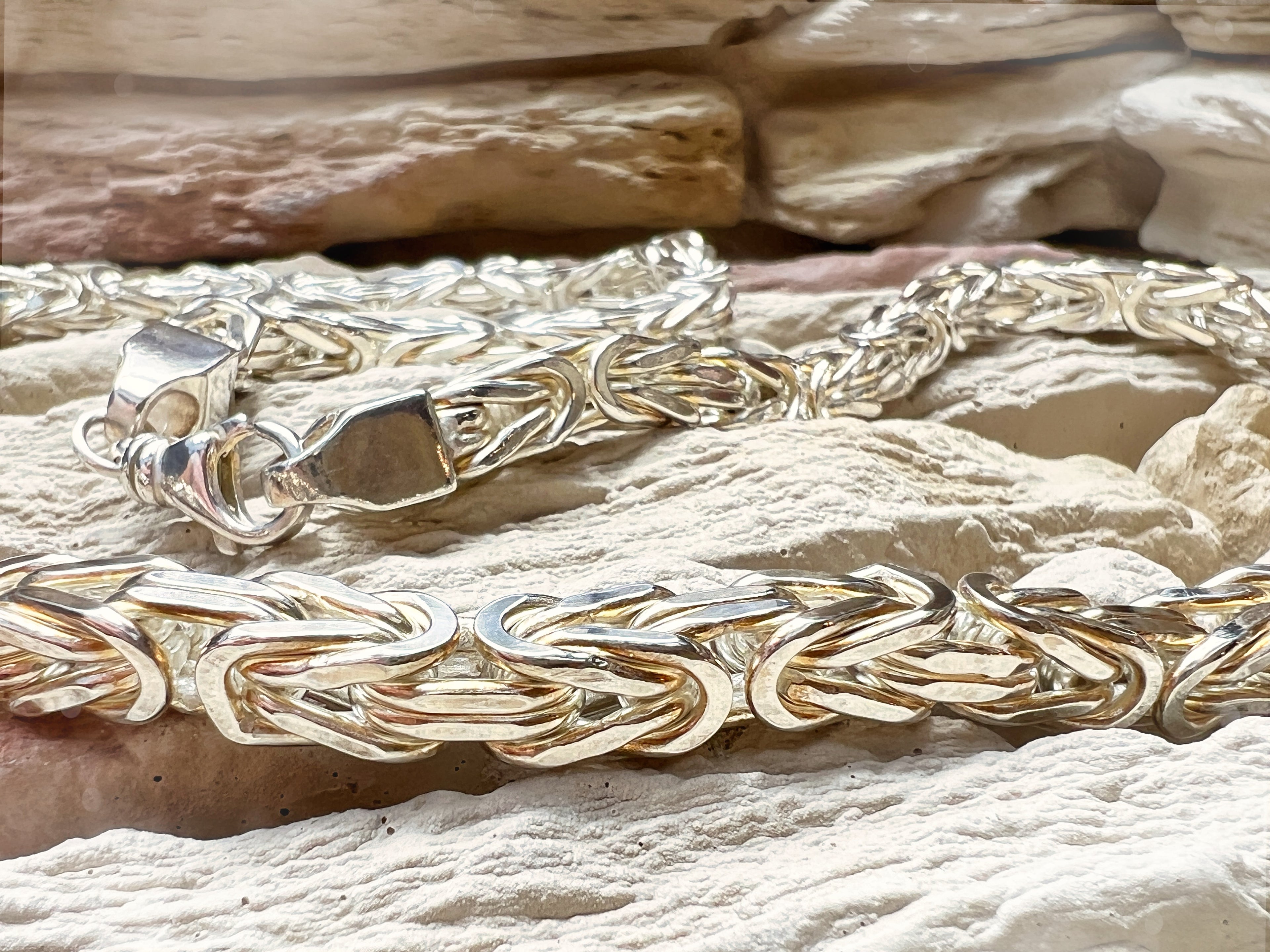 Massive Königskette aus 925er Sterling Silber – 45cm-70 cm | 3-8 mm