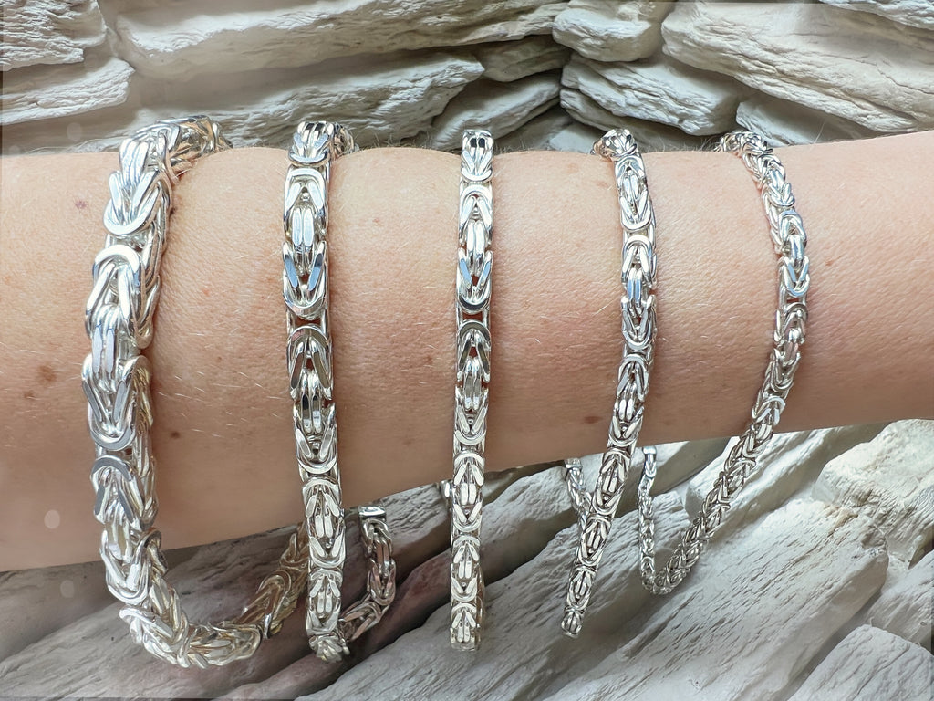 Massive Königskette aus 925er Sterling Silber – 45cm-70 cm | 3-8 mm