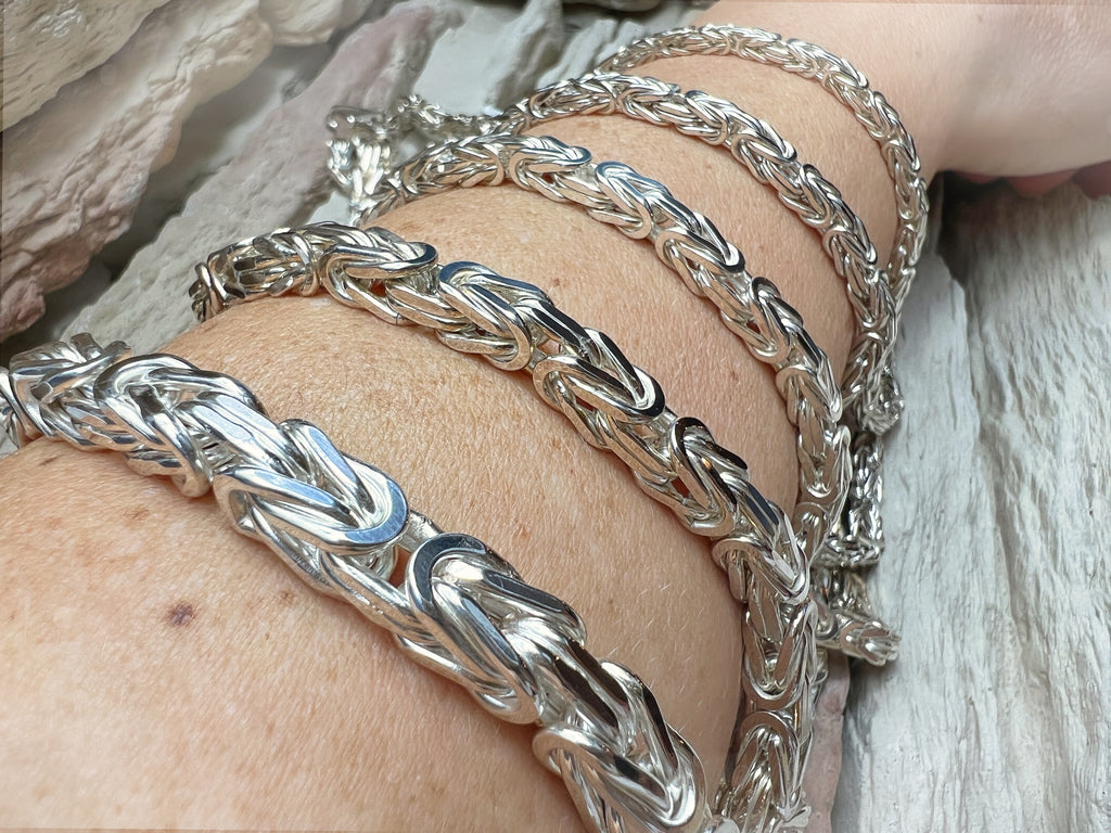 Massive Königskette aus 925er Sterling Silber – 45cm-70 cm | 3-8 mm