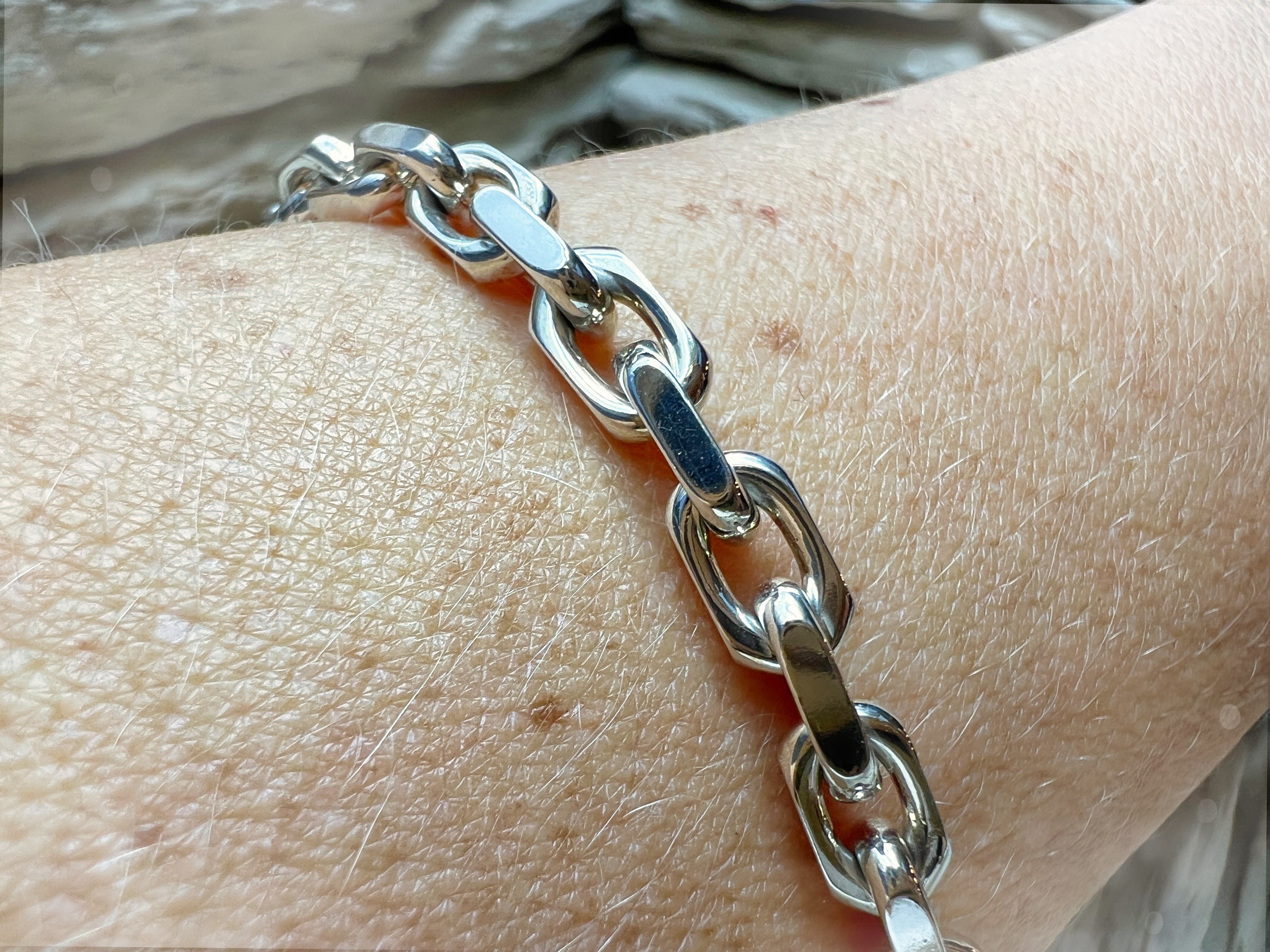 Massive Ankerkette aus 925er Sterling Silber – 60 cm | 5 mm / 60 Gramm