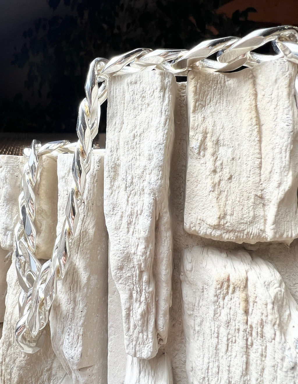 Massive Panzerkette aus 925er Sterling Silber – 60 cm | 15x25 mm / 241 Gramm