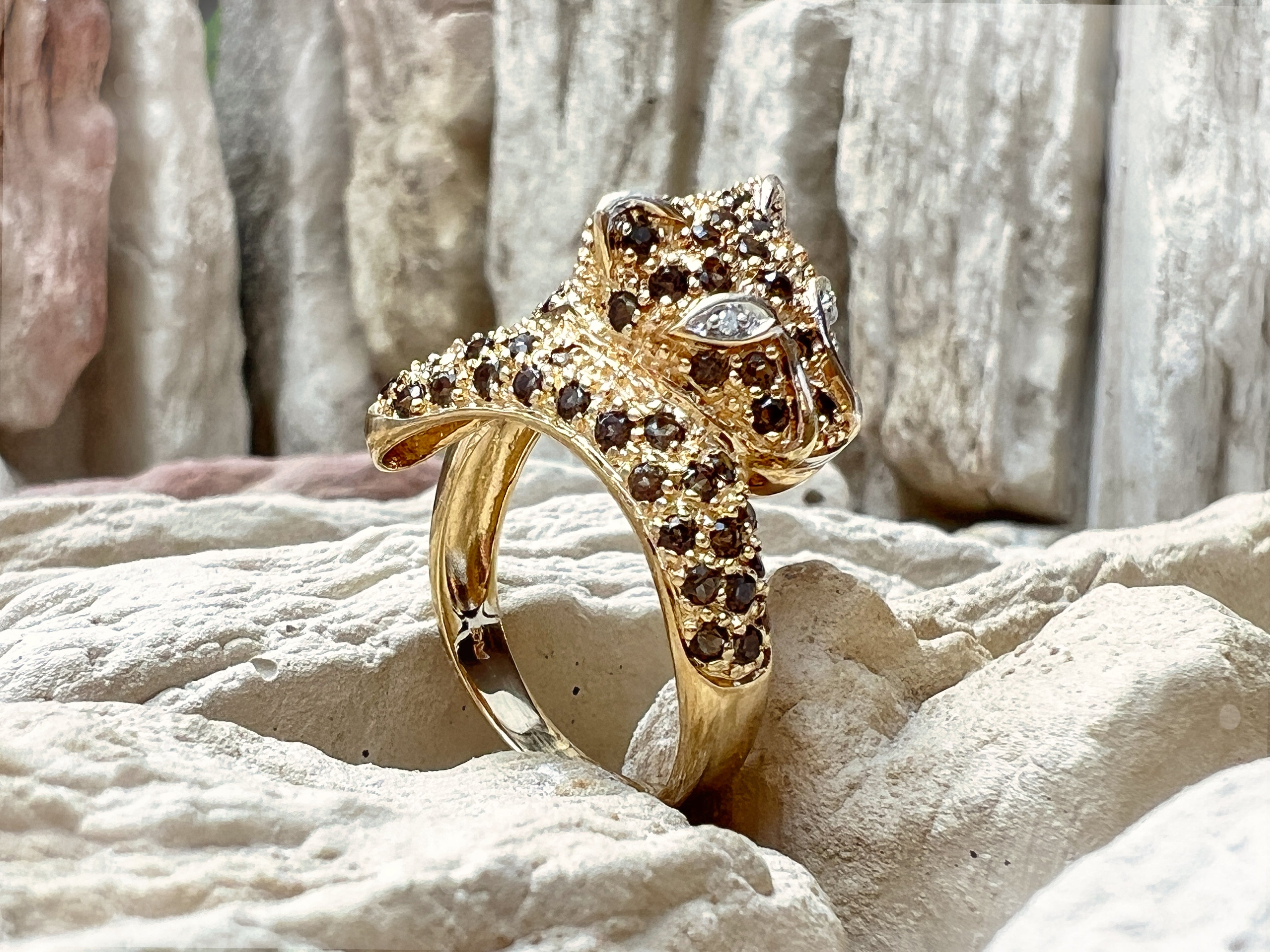 PANTHER-Ring – kraftvoll & luxuriös – Gold | Nr. 57-58 (17-18) | 6,1 Gramm