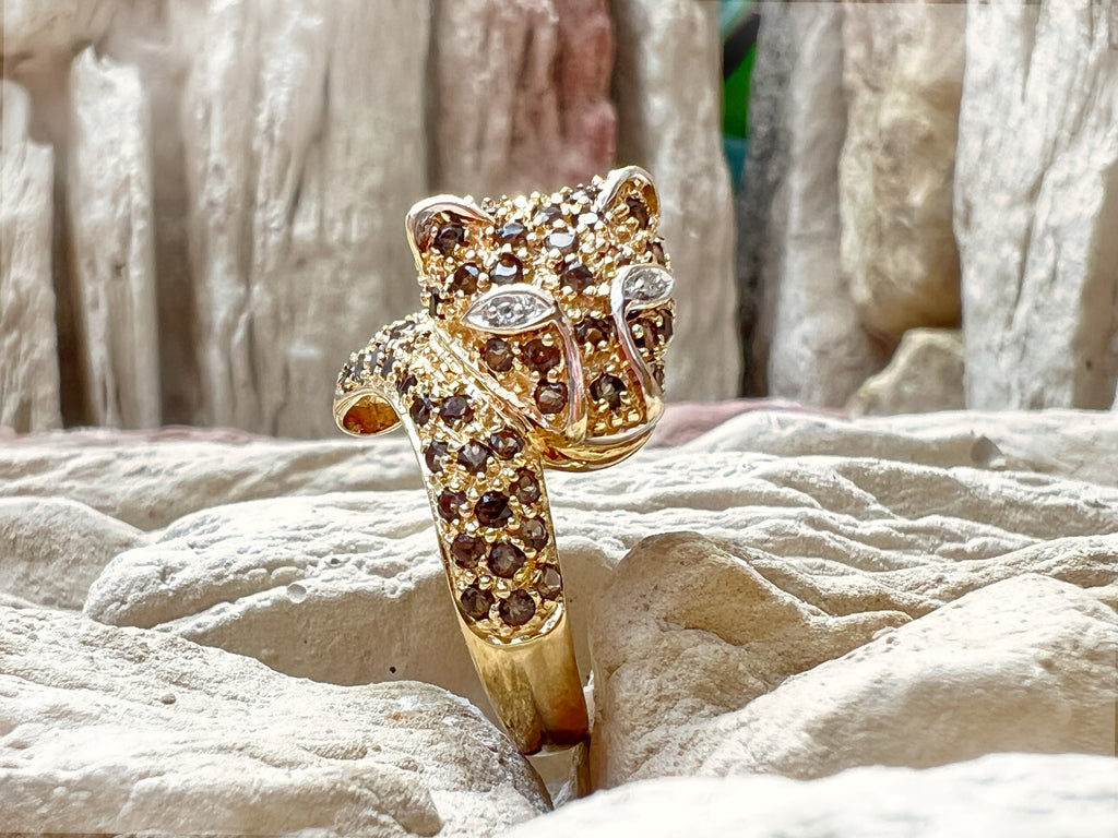 PANTHER-Ring – kraftvoll & luxuriös – Gold | Nr. 57-58 (17-18) | 6,1 Gramm