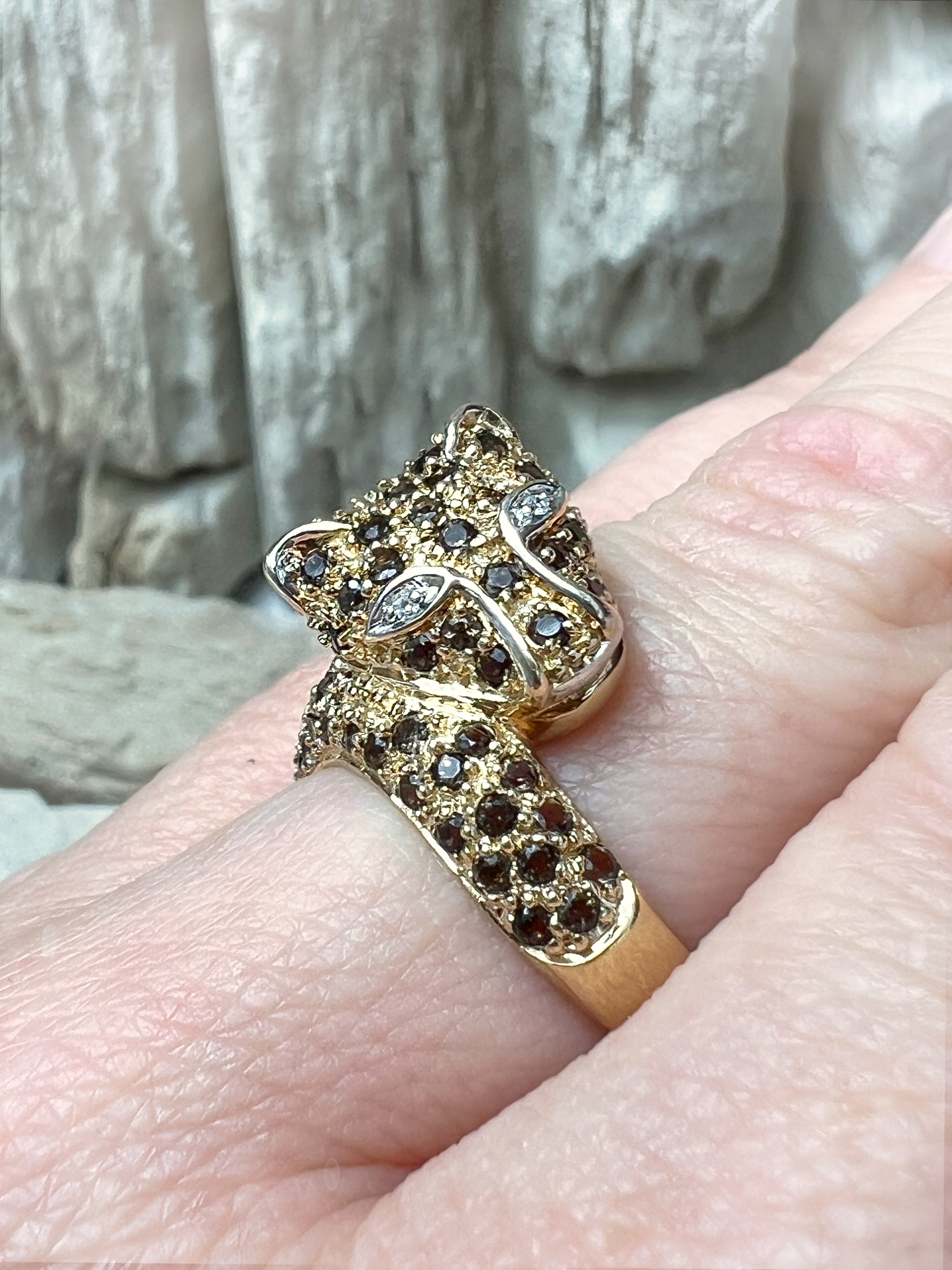 PANTHER-Ring – kraftvoll & luxuriös – Gold | Nr. 57-58 (17-18) | 6,1 Gramm