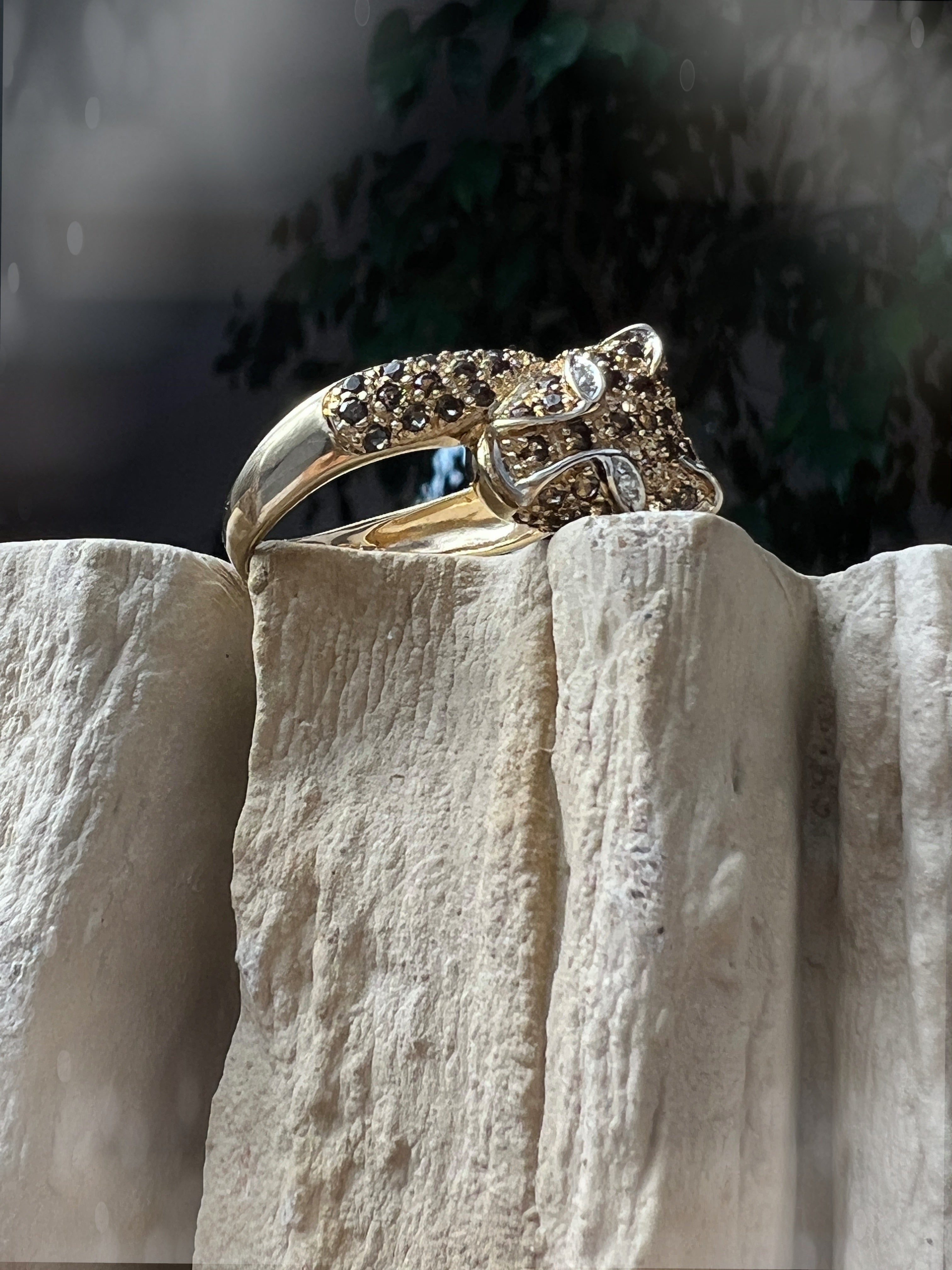 PANTHER-Ring – kraftvoll & luxuriös – Gold | Nr. 57-58 (17-18) | 6,1 Gramm