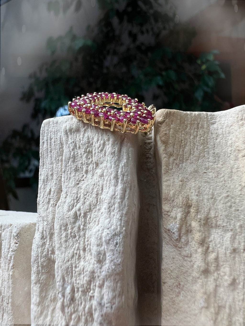 HERZ Anhänger  "Rubinlicht" – 750er Gold - Symbol der Liebe - UNIKAT