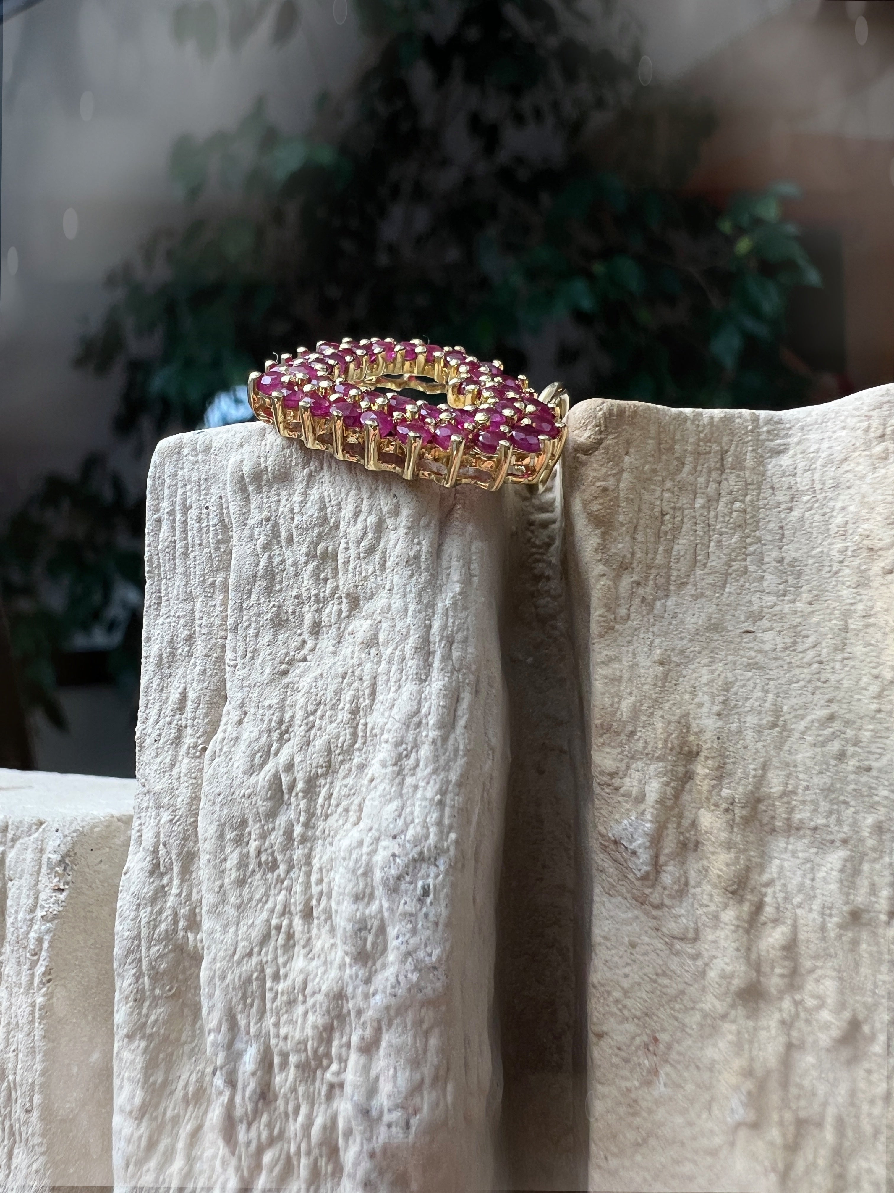 HERZ Anhänger  "Rubinlicht" – 750er Gold - Symbol der Liebe - UNIKAT