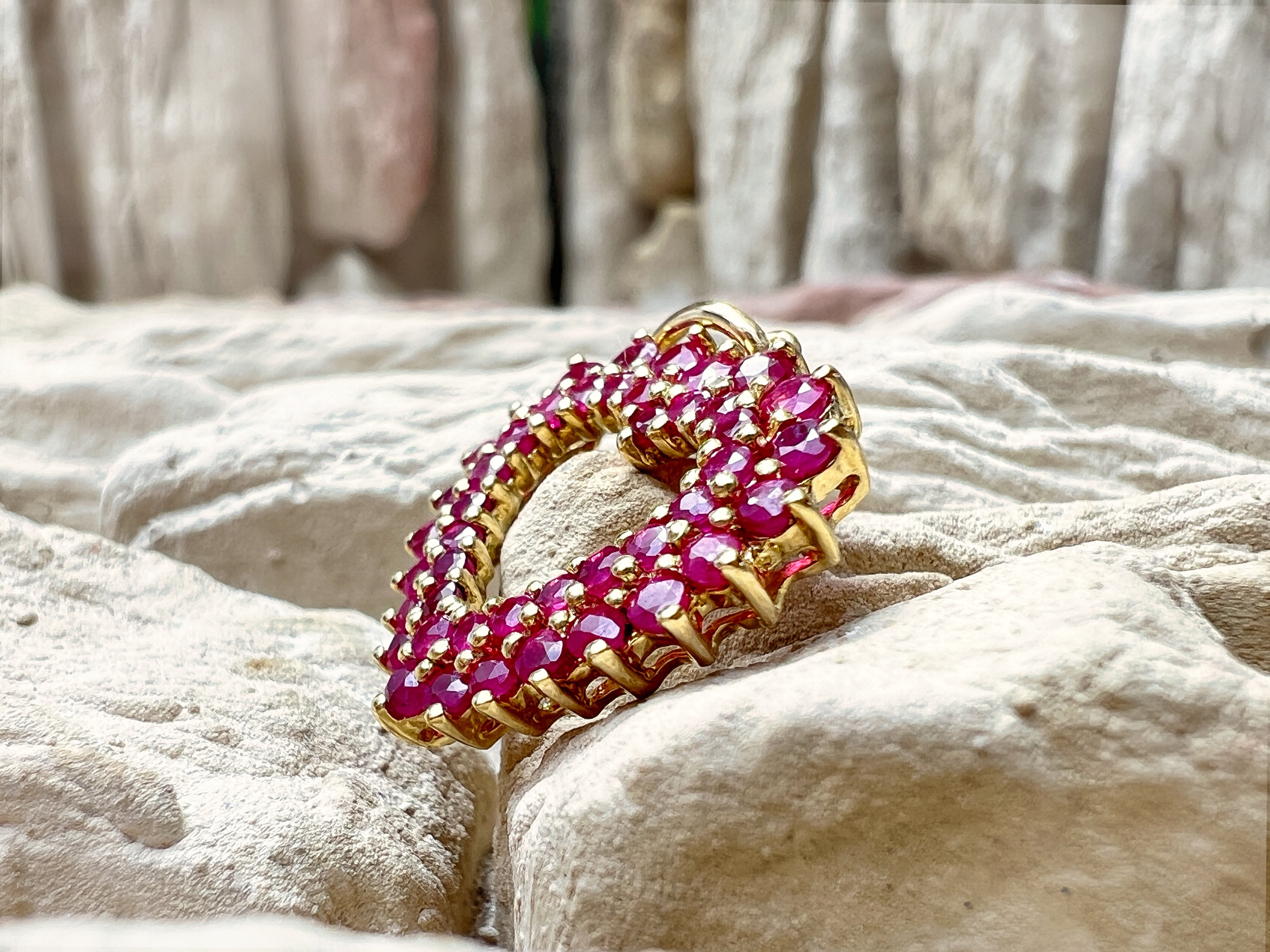 HERZ Anhänger  "Rubinlicht" – 750er Gold - Symbol der Liebe - UNIKAT