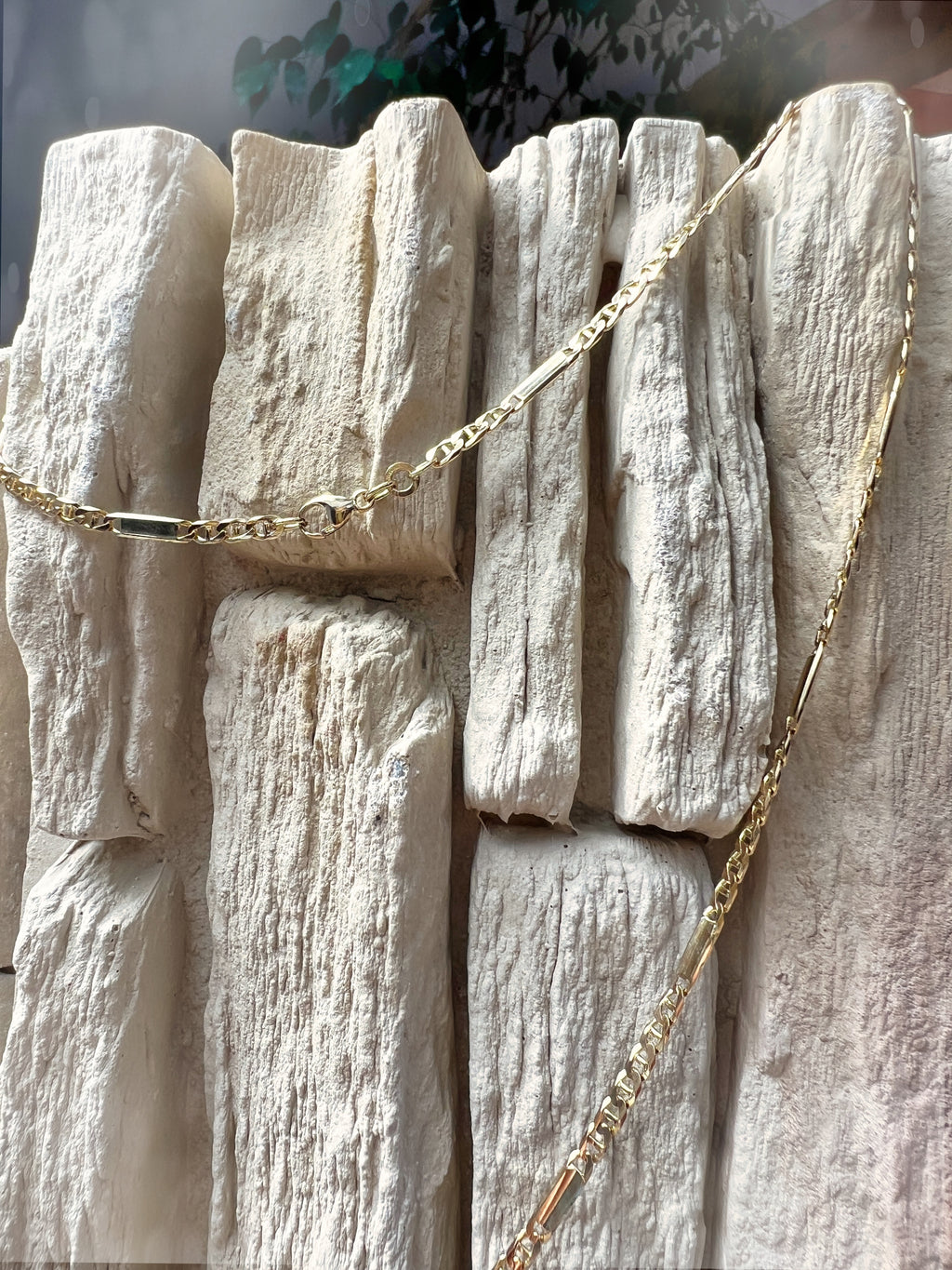 Halskette/Gliederkette aus 333er Gold - Länge: 53 cm - Breite: 3 mm - Gewicht: 8 Gramm