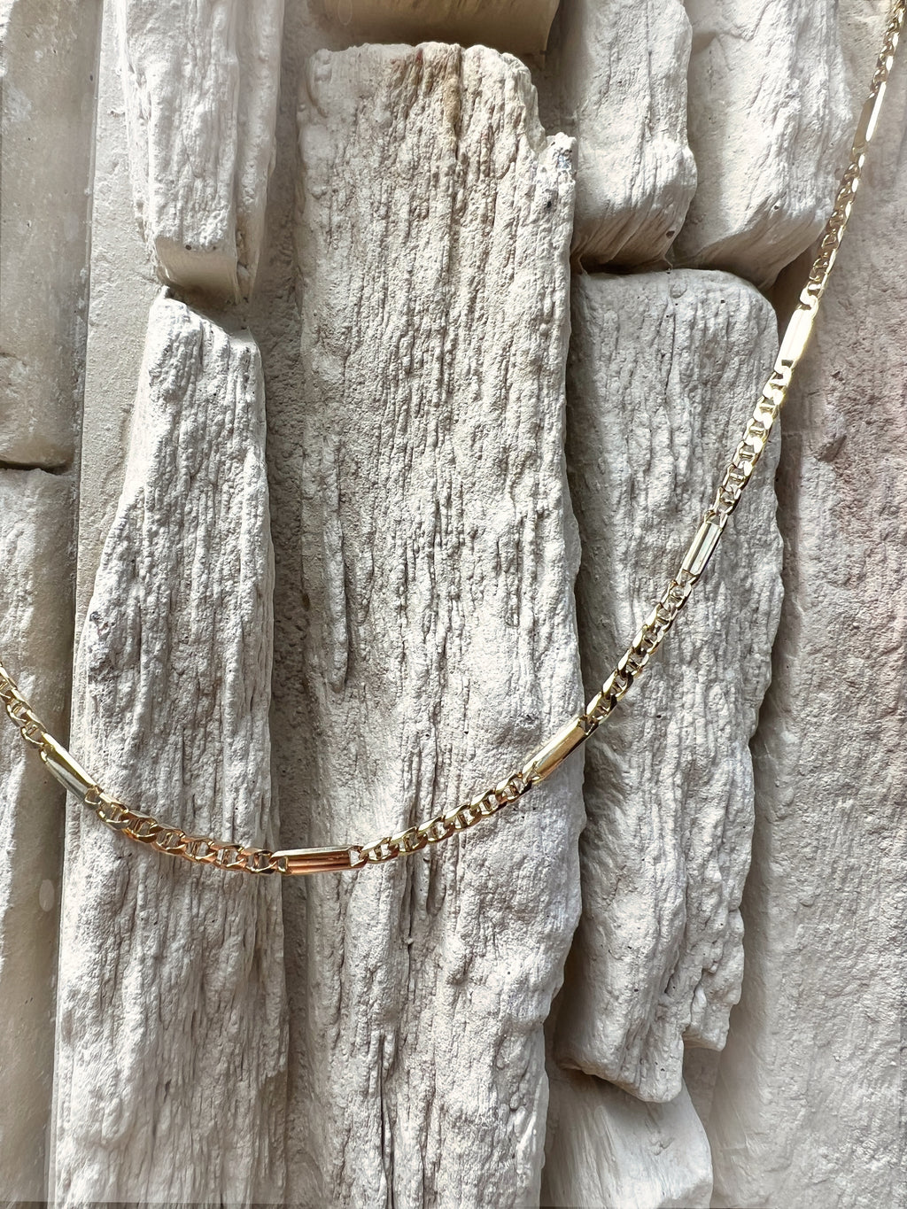 Halskette/Gliederkette aus 333er Gold - Länge: 53 cm - Breite: 3 mm - Gewicht: 8 Gramm