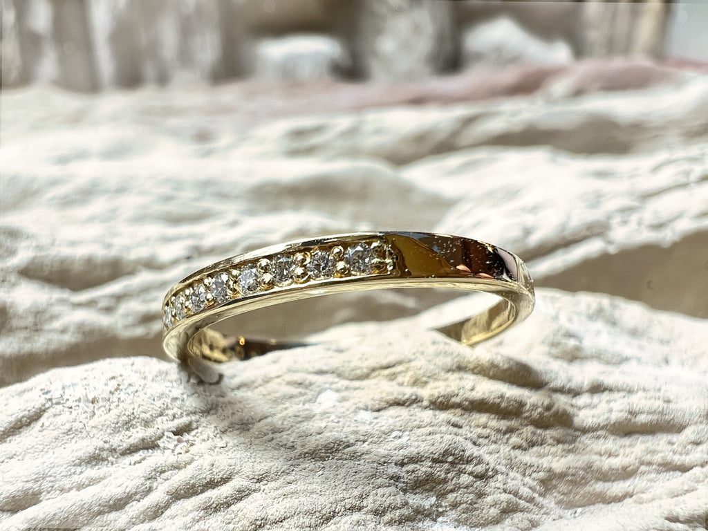 Memoire-Ring/Verlobungsring - 585er Gold - funkelnden Diamanten – Nr. 51 (11)