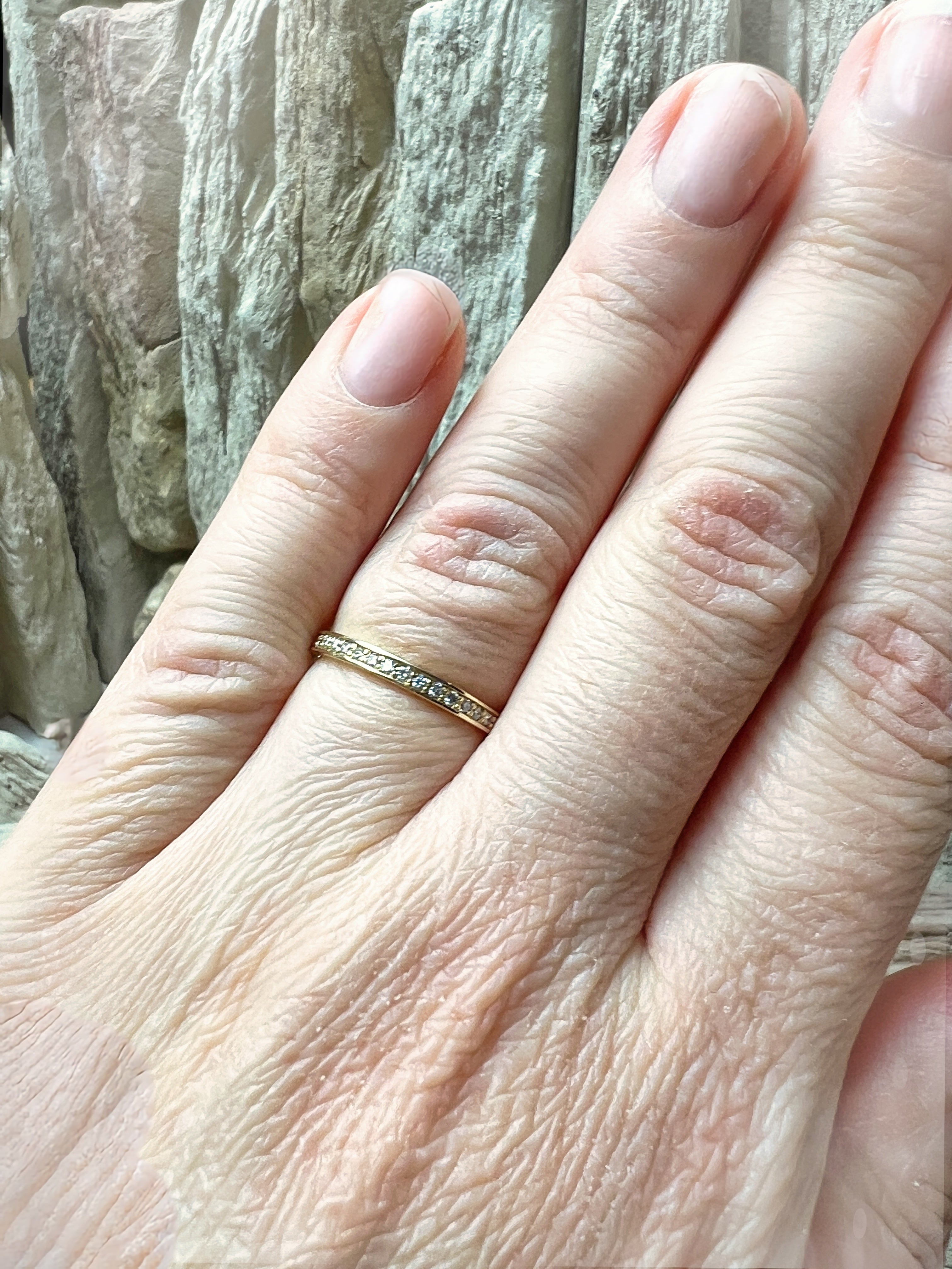 Memoire-Ring/Verlobungsring - 585er Gold - funkelnden Diamanten – Nr. 51 (11)