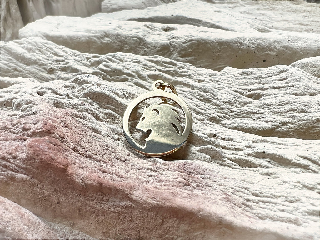 Sterzeichen-Anhänger "Löwe" - 585 Gold