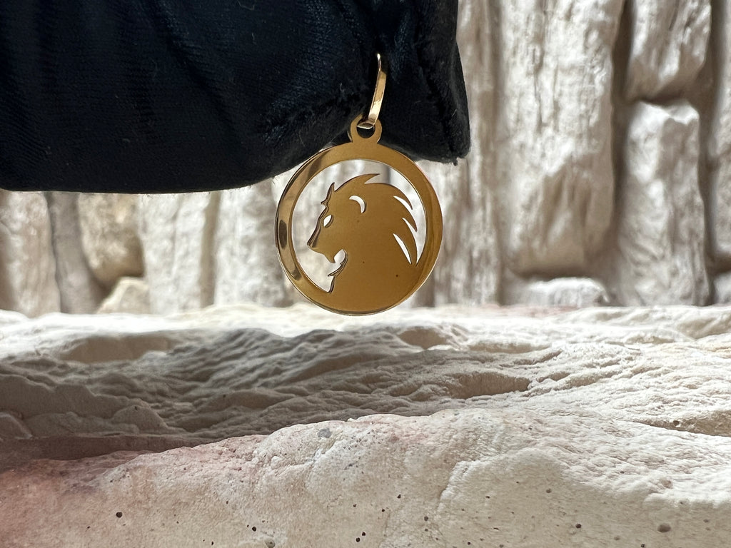 Sterzeichen-Anhänger "Löwe" - 585 Gold