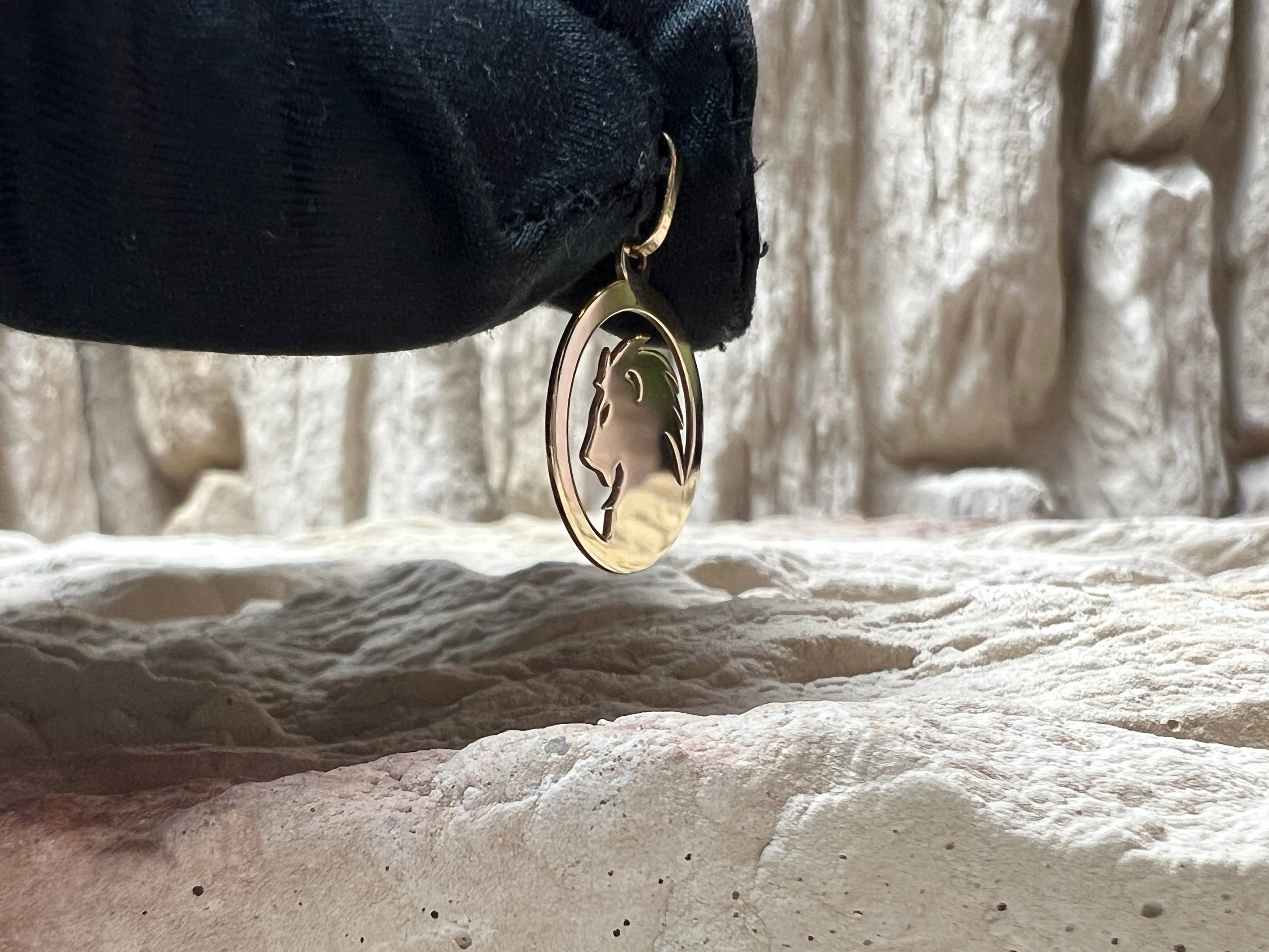 Sterzeichen-Anhänger "Löwe" - 585 Gold