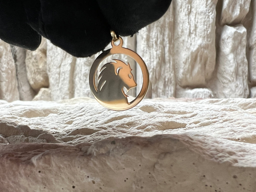 Sterzeichen-Anhänger "Löwe" - 585 Gold