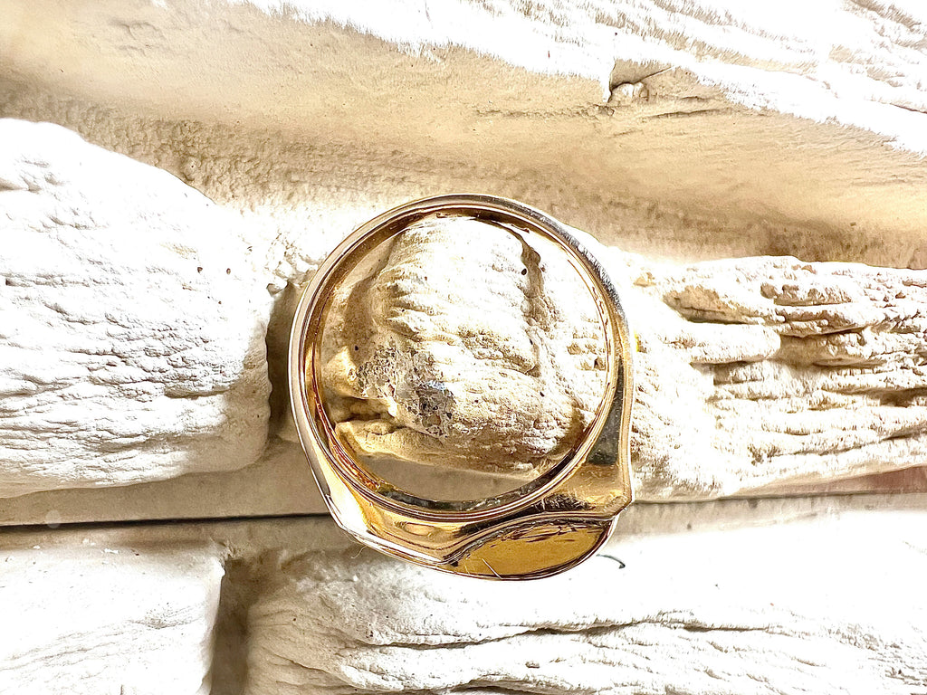 Luxus-Unikat Rubinring „Rubinlicht“ – 585er Gelbgold mit Rubinen & Diamanten