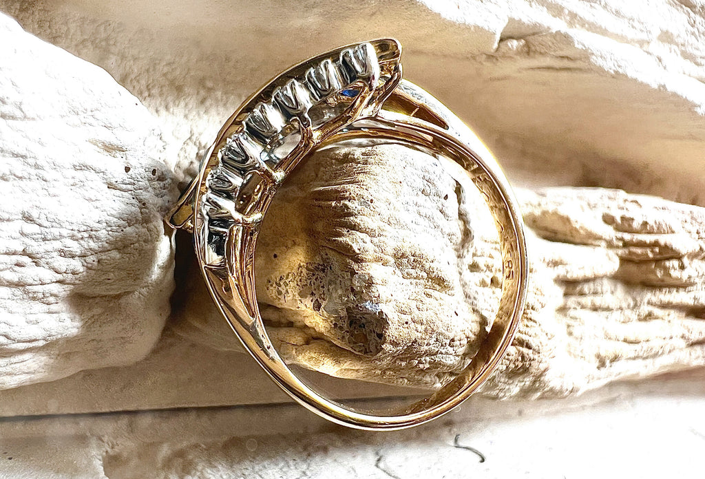 Luxus-Unikat Saphirring – 585er Gold mit Saphiren & Diamanten