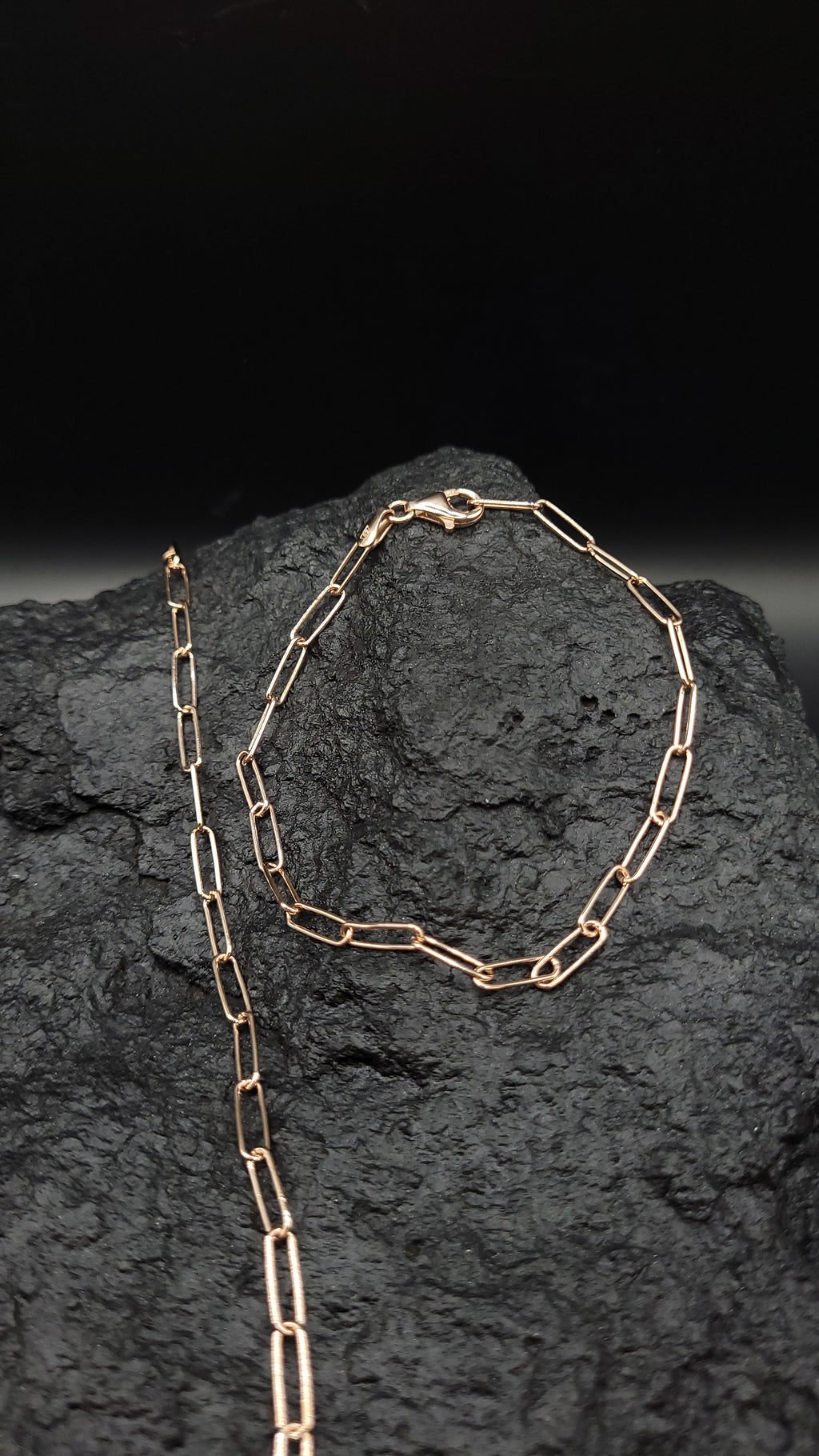 Edles Großglieder-Set "zeitlose Eleganz" 925 Sterling Silber inkl. Vergoldung - unisex