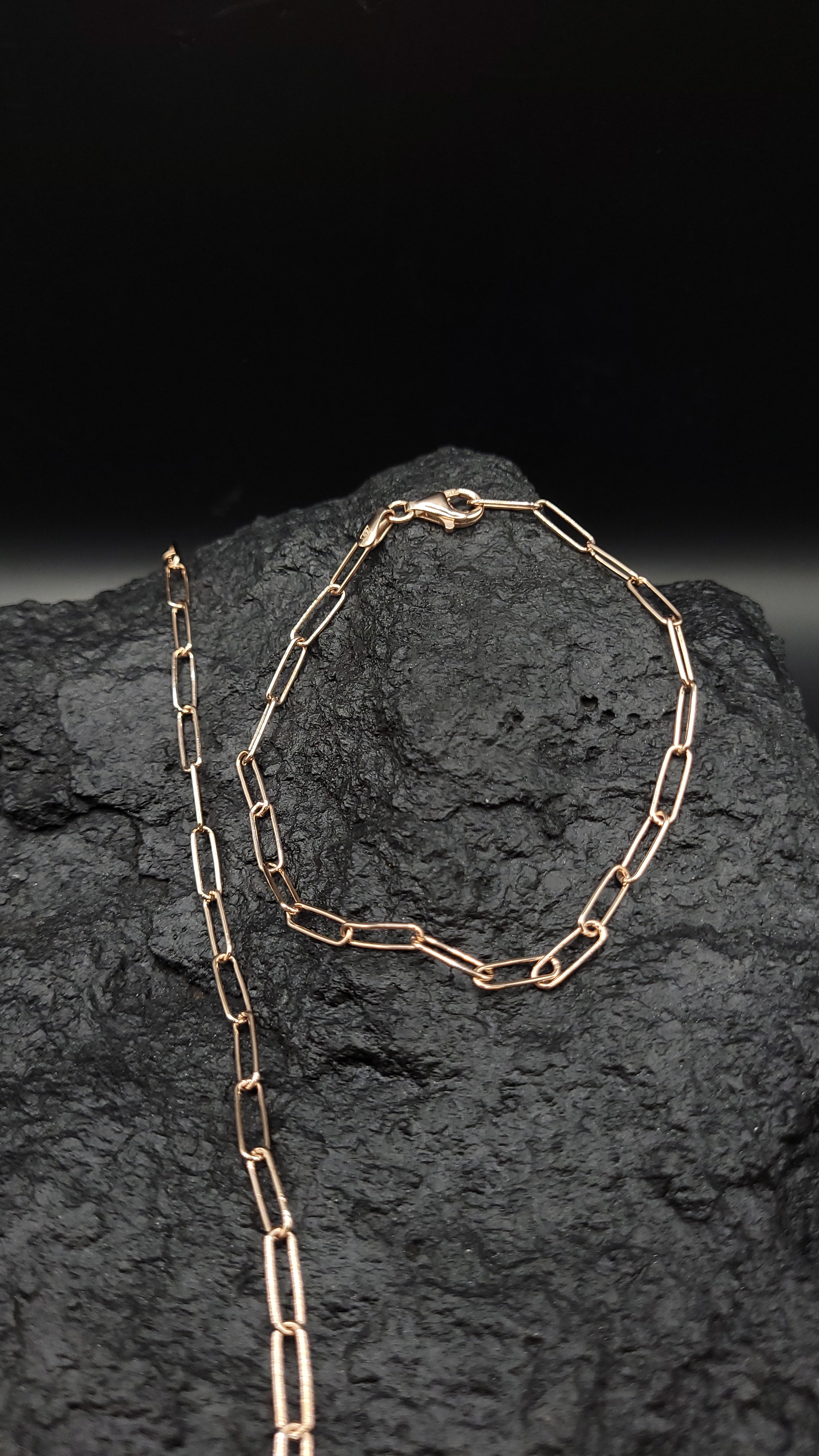 Edles Großglieder-Set "zeitlose Eleganz" 925 Sterling Silber inkl. Vergoldung - unisex